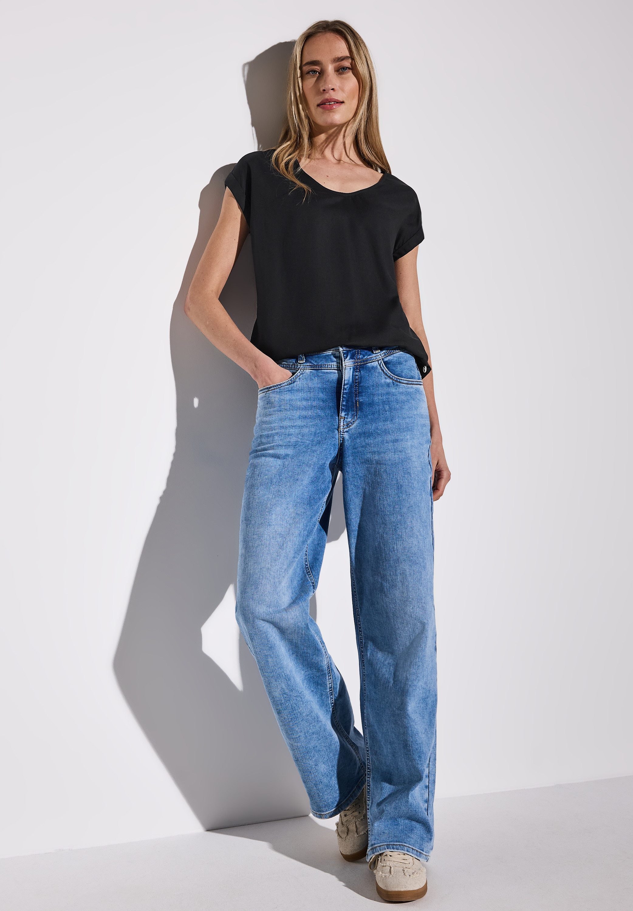 STREET ONE Hemdbluse aus softer Viskose