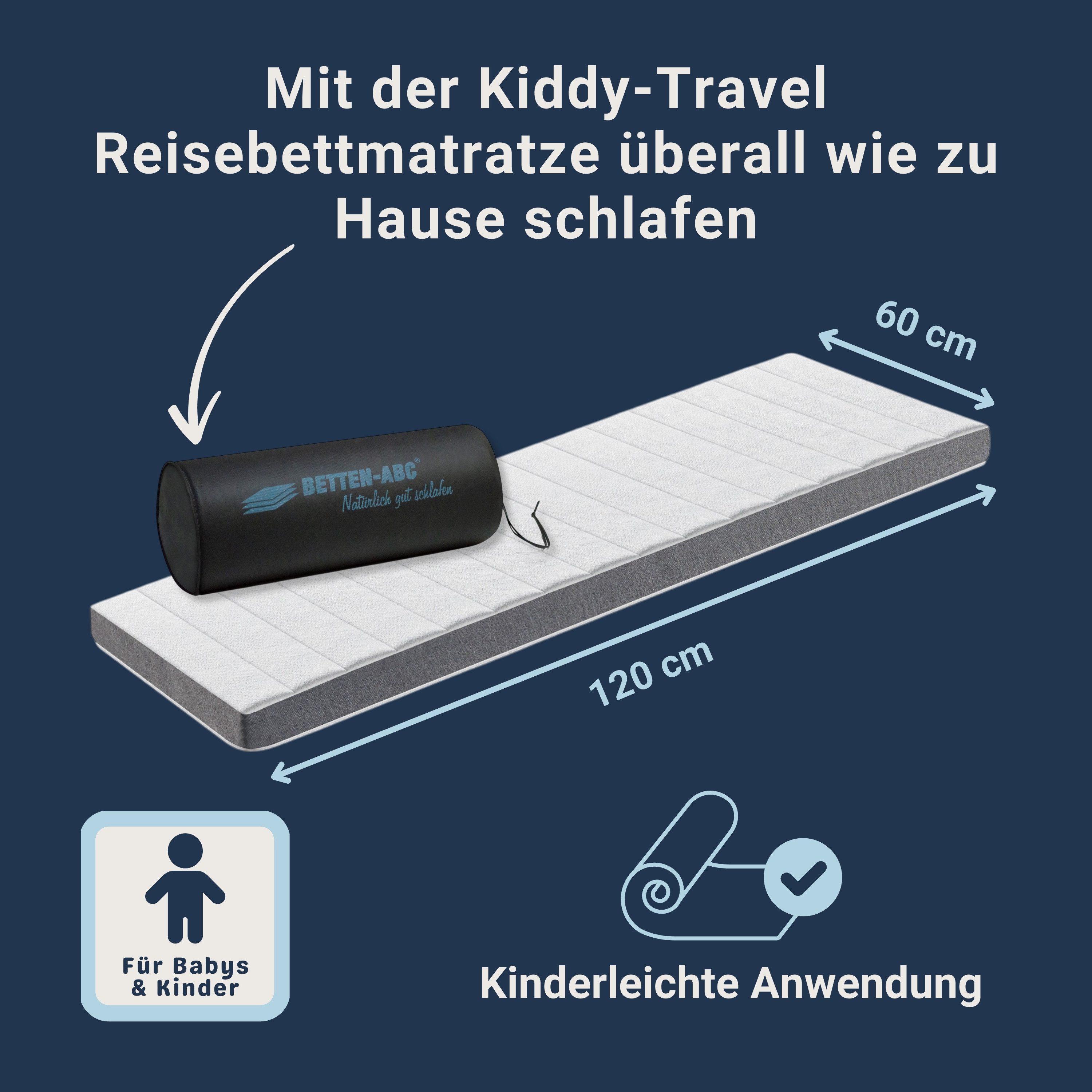 Kindermatratze Betten-ABC Kiddy-Travel Kinder-Reisebettmatratze, Betten-ABC günstig online kaufen