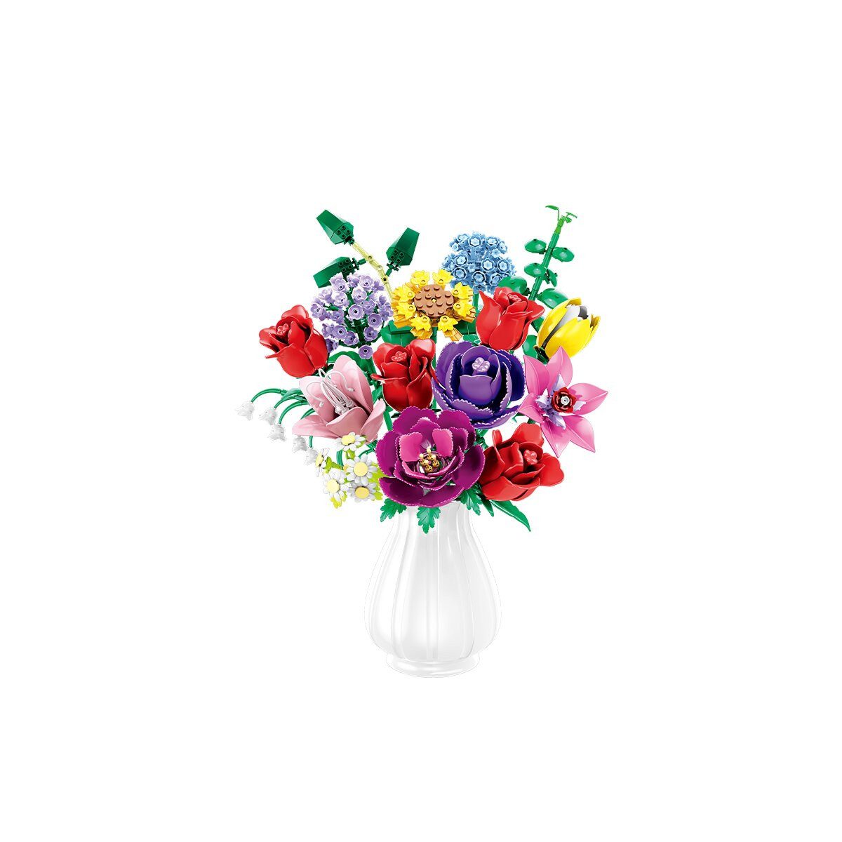 Woma WOMA Blumenstrauß Klemmbausteine Dekoset W11304 Spielbausteine