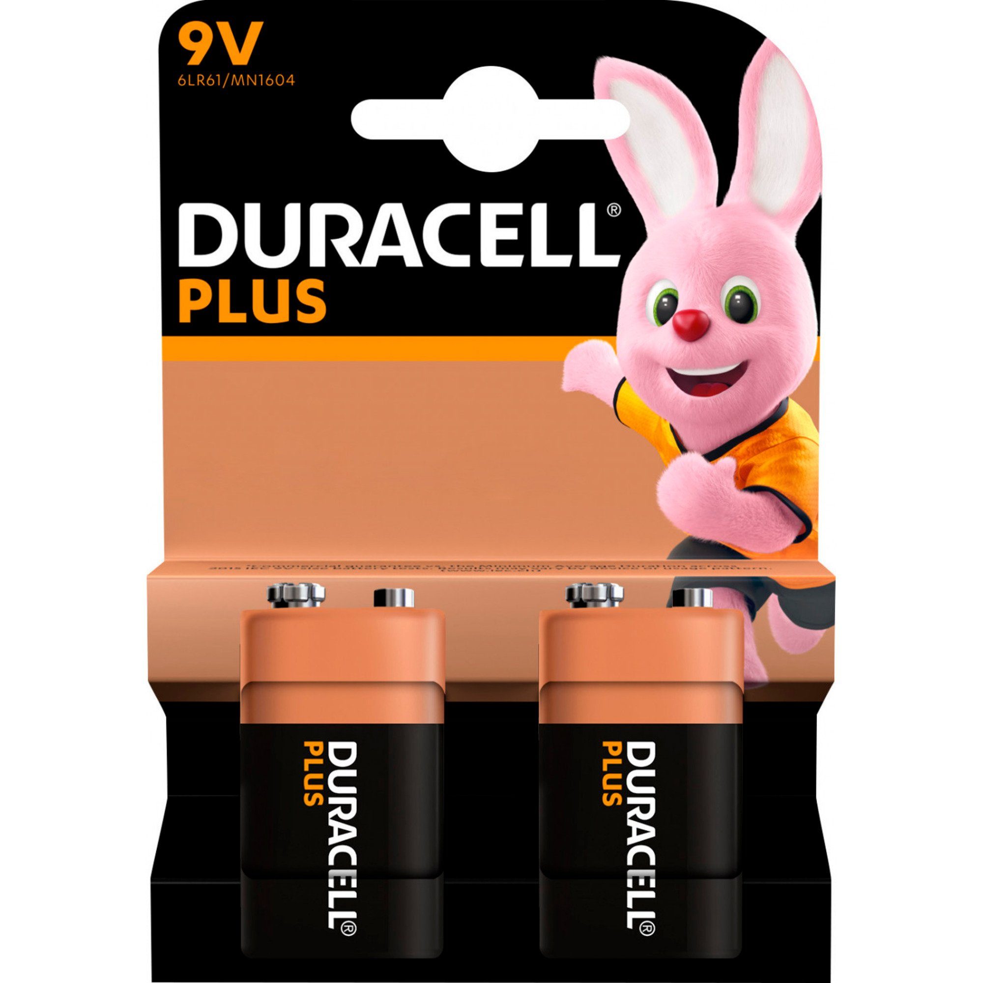 Duracell Duracell Plus, Batterie, (2 Stück, E-Block Batterie