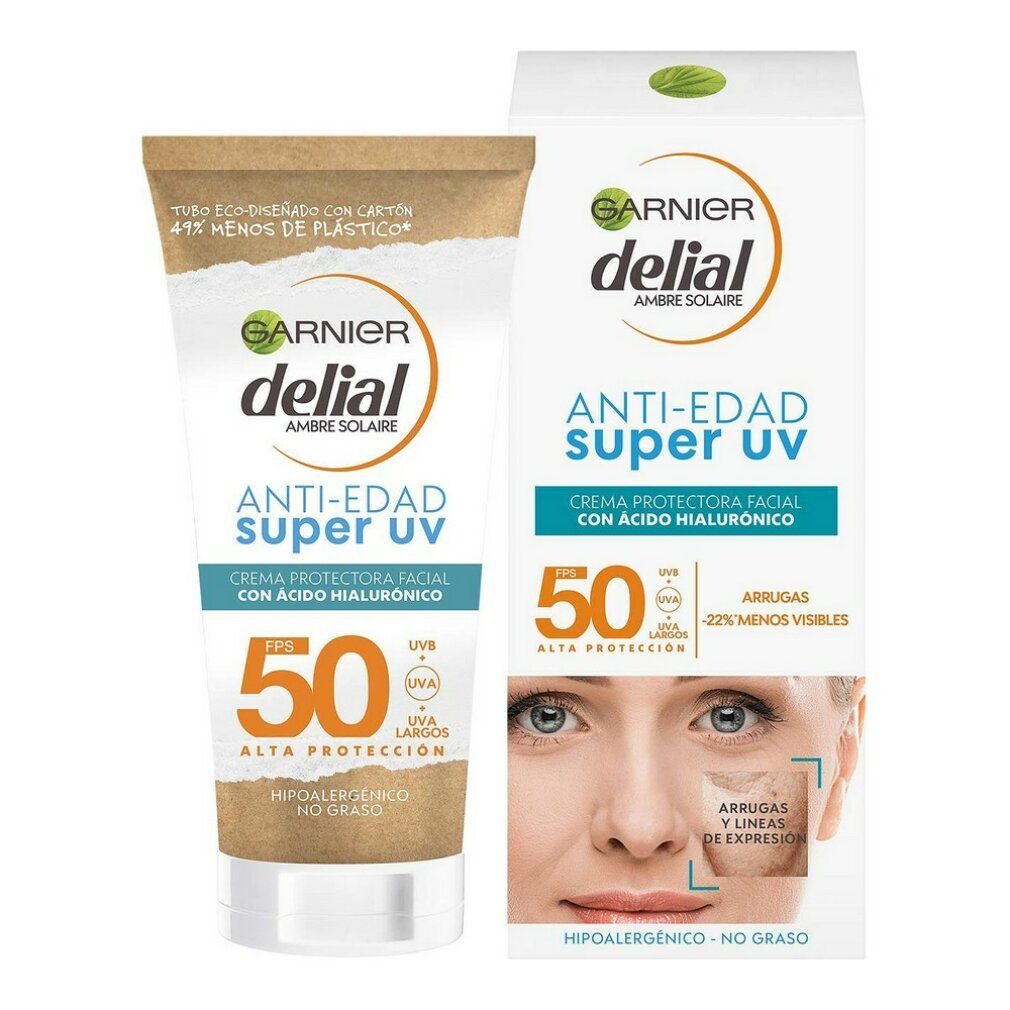 GARNIER Sonnenschutzcreme Delial Anti-Aging Super UV Facial Protective Cream Spf50