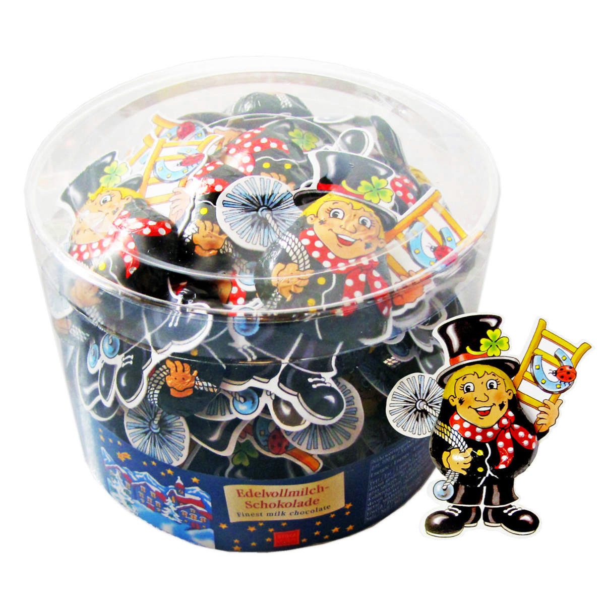 Storz Schokolade, Storz Schornsteinfeger massiv aus Vollmilch Schokolade 35 x 12,5g