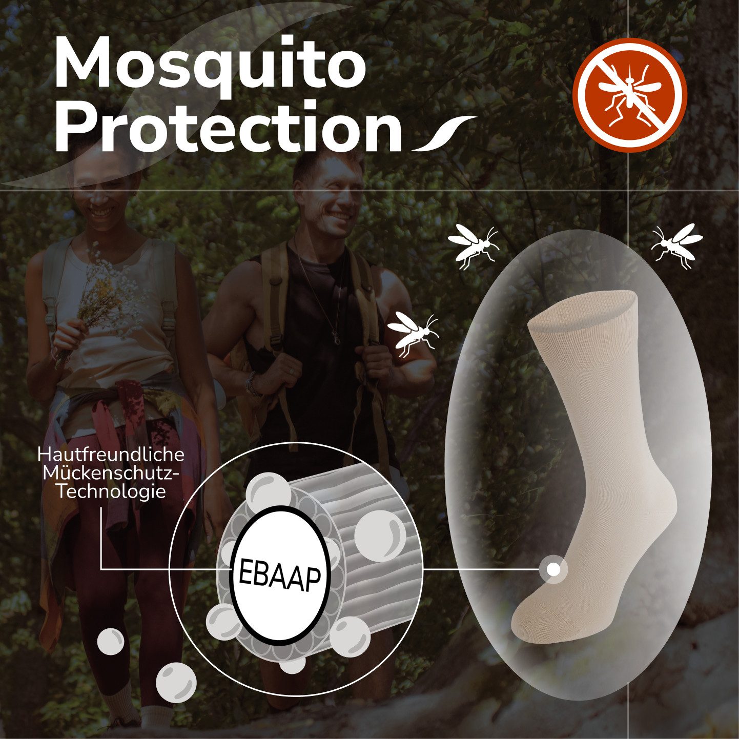 SAFERSOX Businesssocken 3er Pack Safarisocken Mückenschutz günstig online kaufen