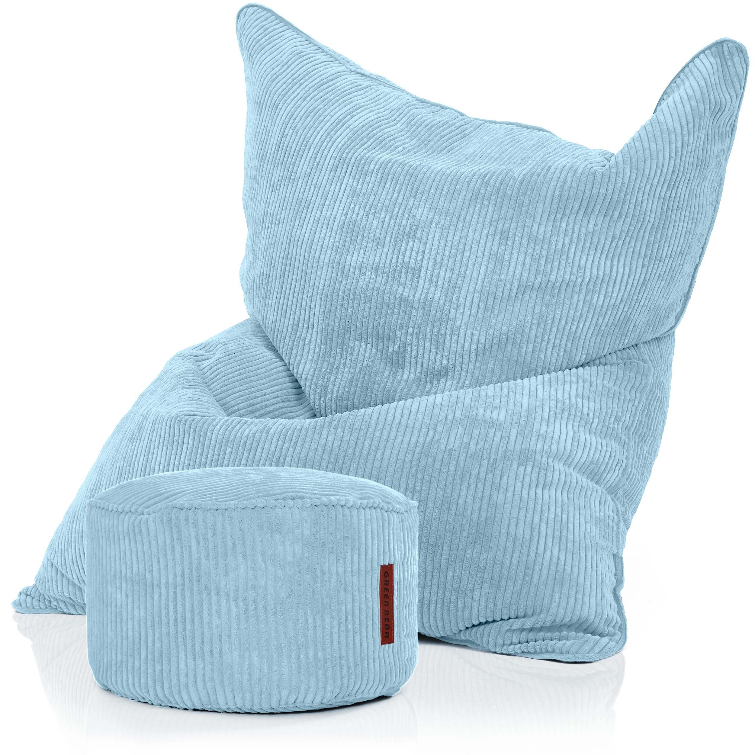 Green Bean Sitzsack Square Cord + günstig online kaufen