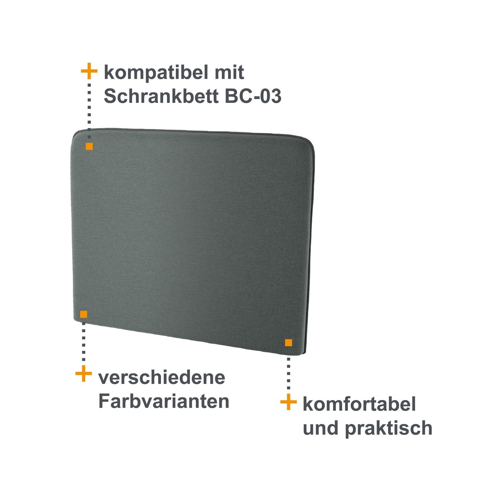 HAUSELEMENT Kopfteil BC-31 LENART BED CONCEPT, Kopfstütze für Schrankbett BC-03