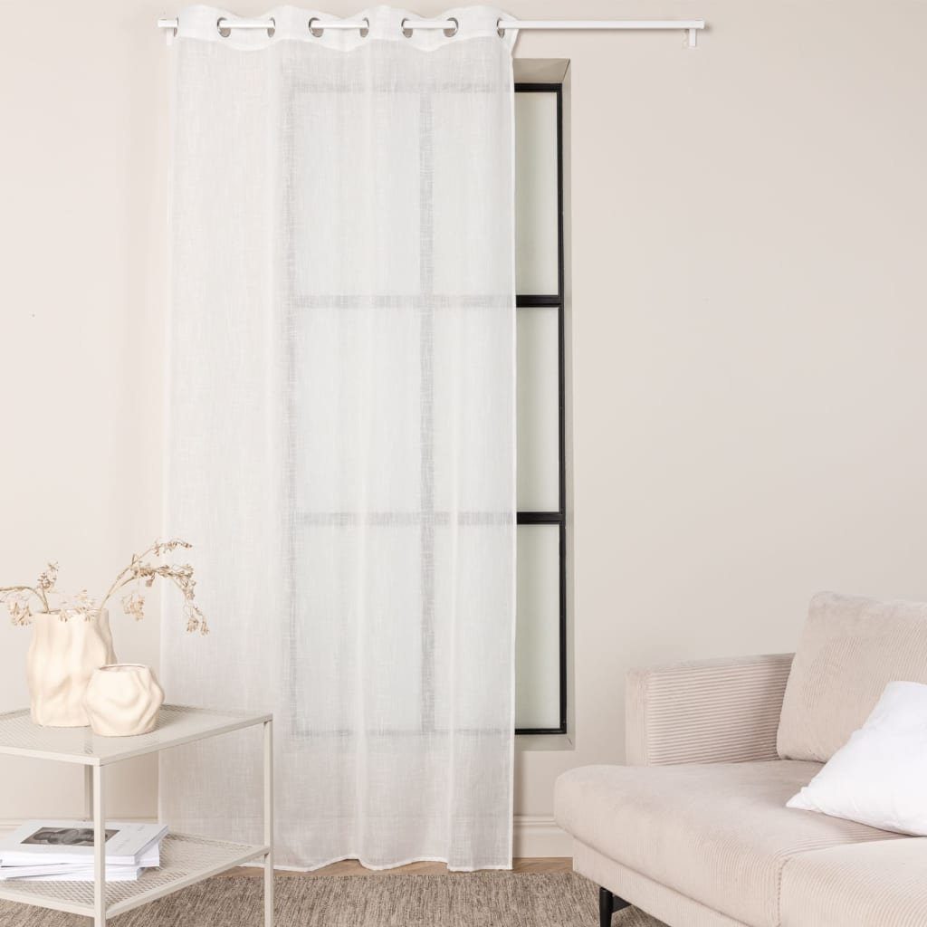 Vorhang Gardine Kaya 240x140 cm Polyester Weiß, Venture Home, (1 St)