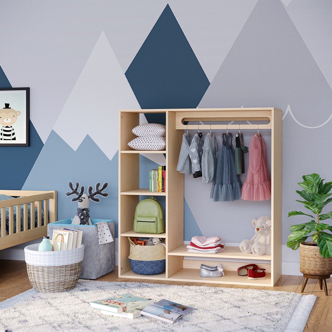 Bellabino Kleiderstange Tea (Garderobe für Kinder, aus Birke Sperrholz unbe günstig online kaufen