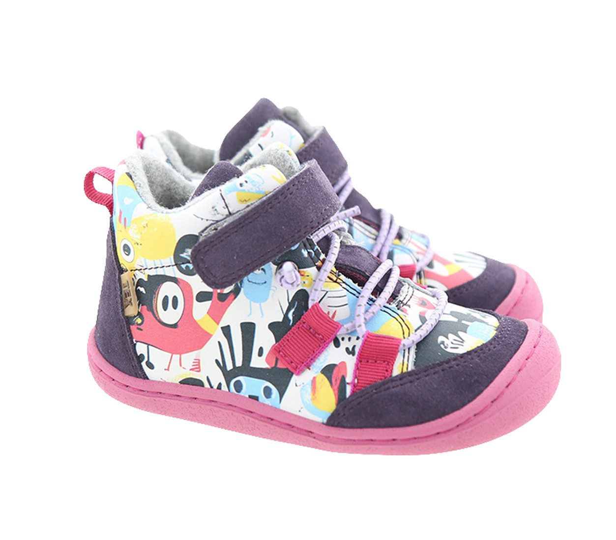 KOEL Koel Schuhe Barfußschuhe Barefoot Beau Prints Tex Leder Wolle Bootsschuh