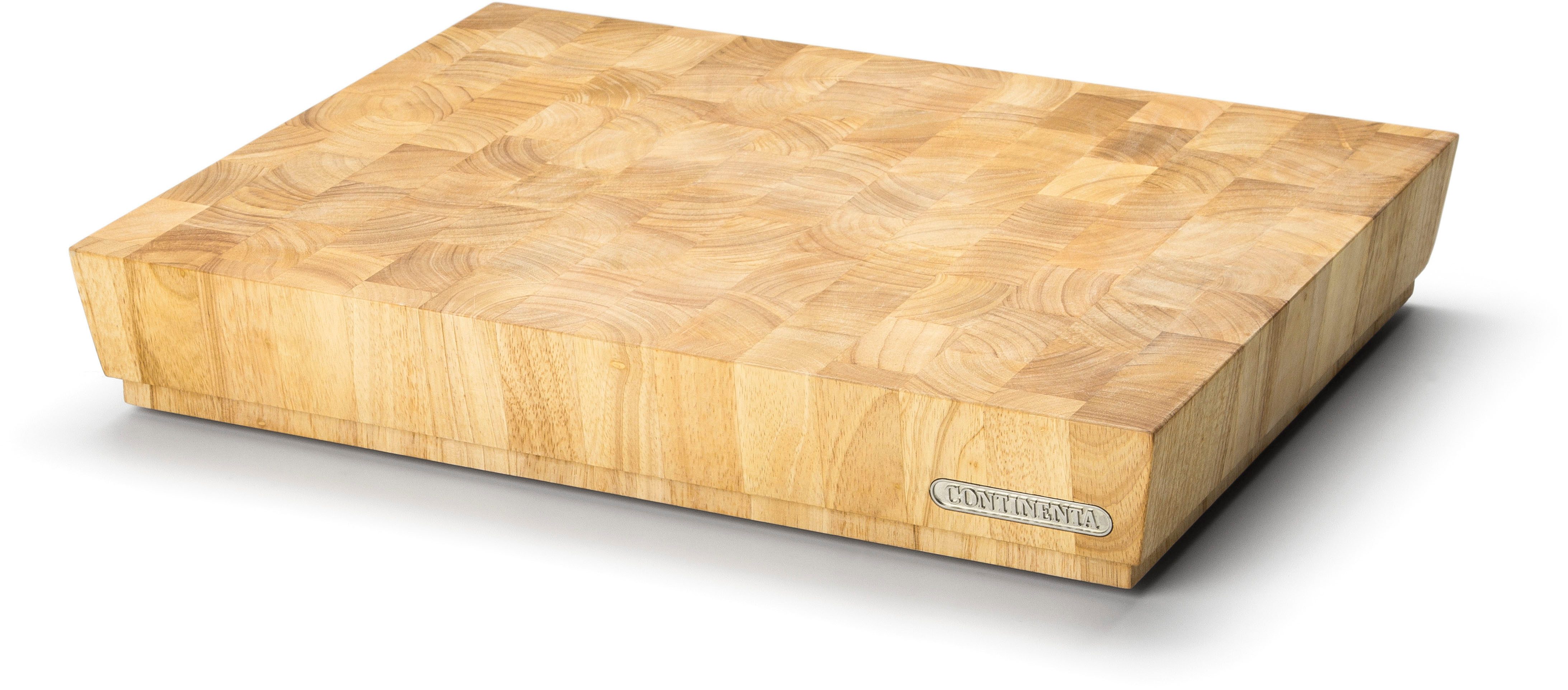 Continenta Schneidebrett, Massivholz, (1-St), Hackbrett, Stirnholz 40x30x7,5cm