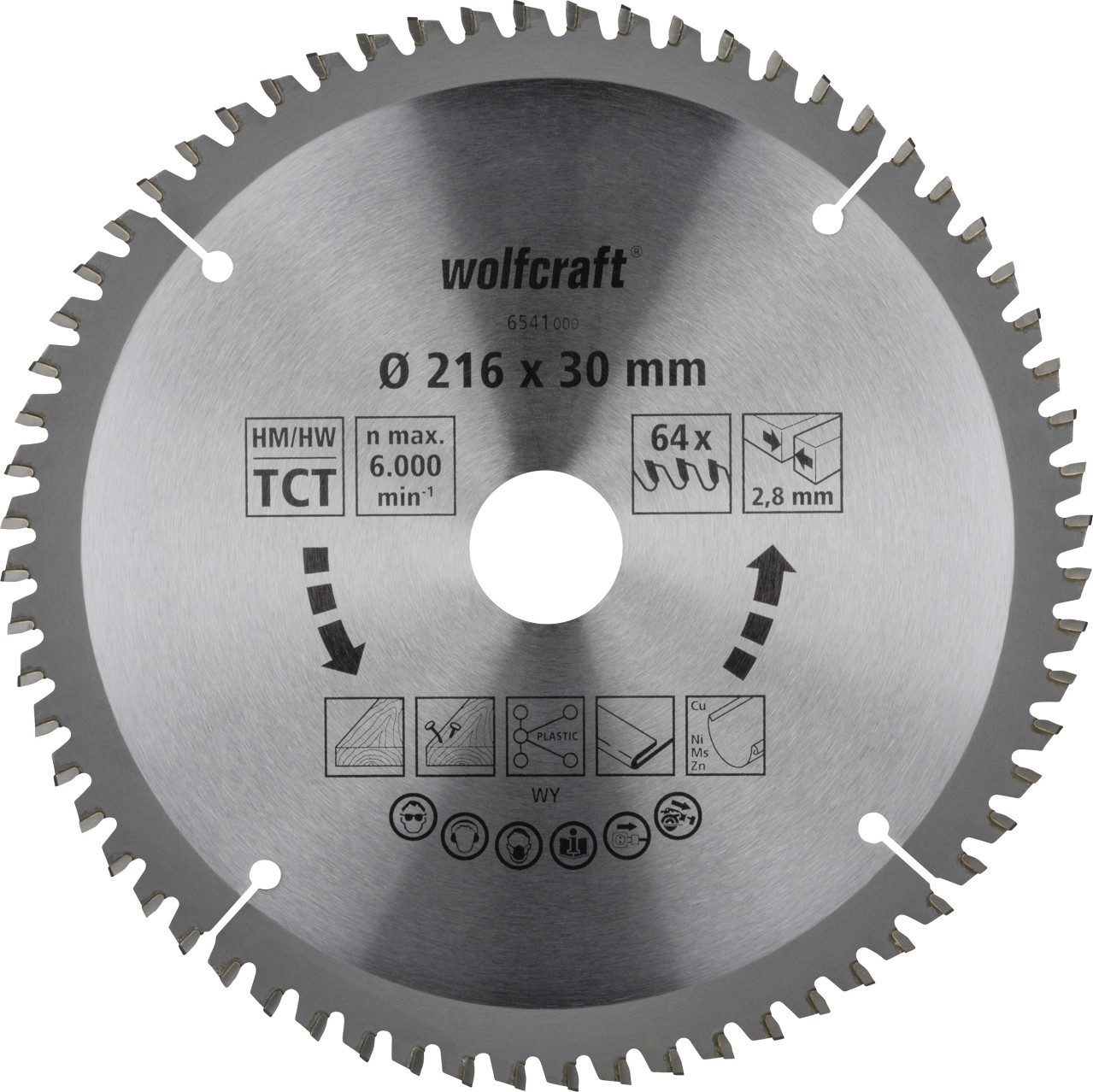 Wolfcraft Kapp- und Gehrungssäge Wolfcraft Kapp- und Gehrungssägeblatt HM Serie