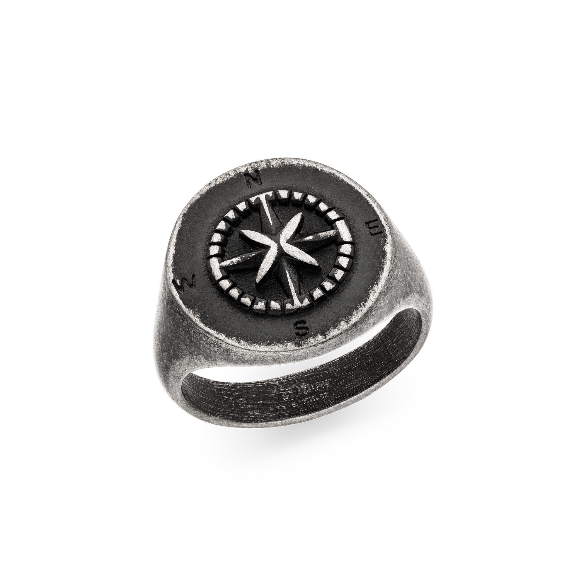s.Oliver Fingerring Kompass-Design