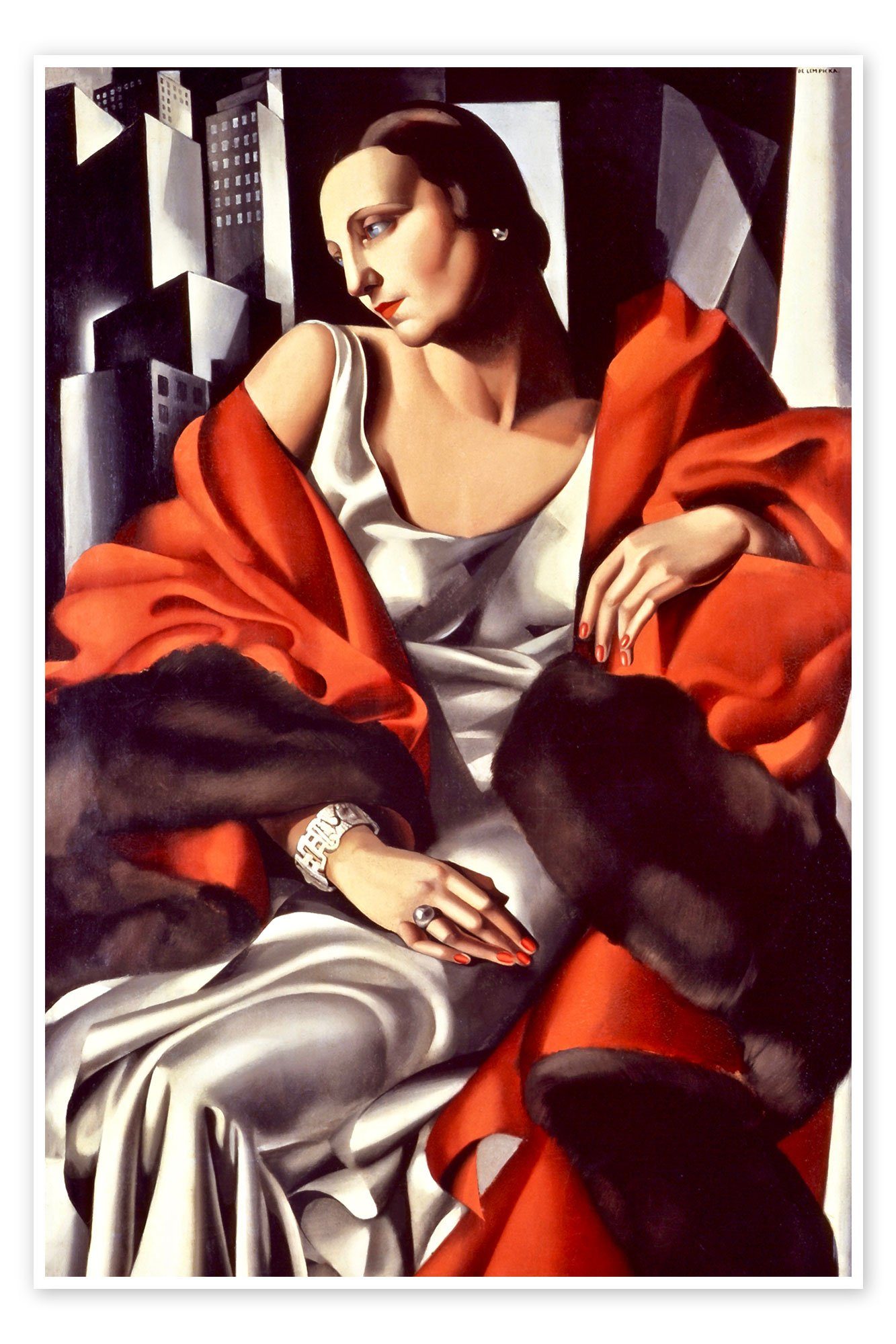 Posterlounge Poster Tamara de Lempicka, Porträt günstig online kaufen