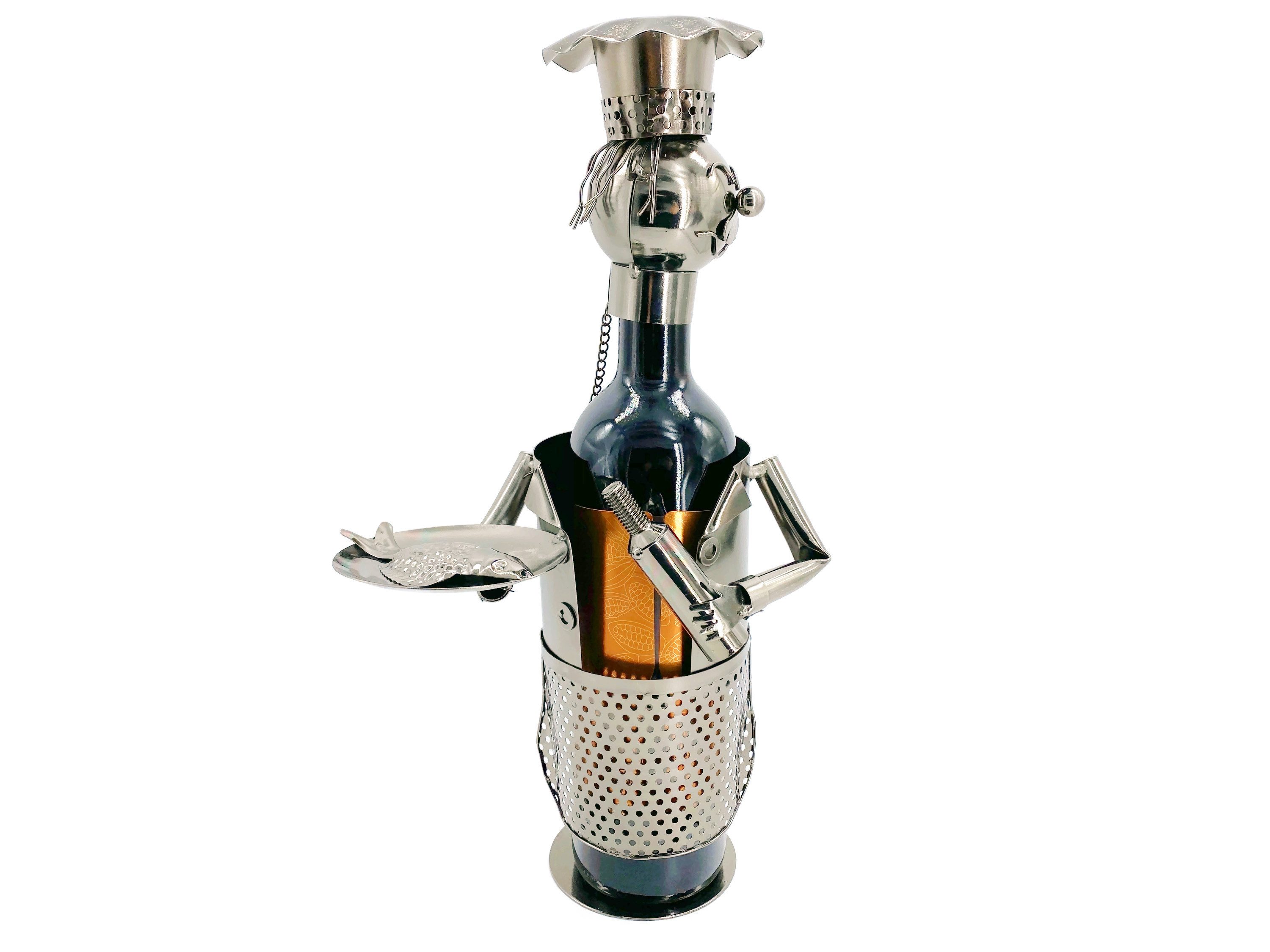 eXODA Weinflaschenhalter Koch aus Metall, (1x günstig online kaufen