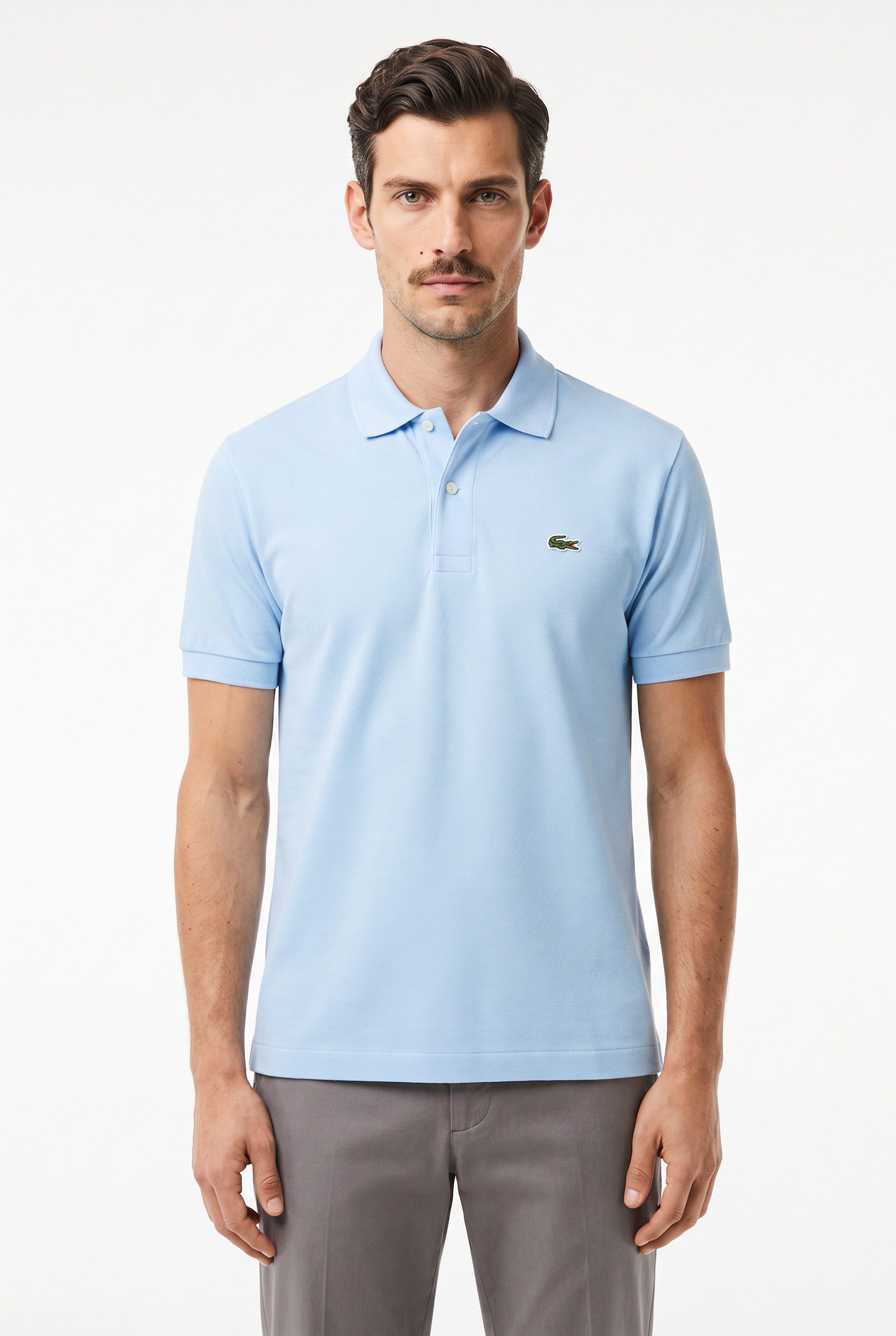Lacoste Poloshirt (1-tlg) mit Knöpfen in Perlmuttoptik