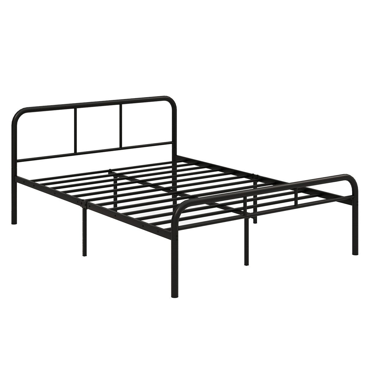 COSTWAY Metallbett (1-tlg), Metallbett, Doppelbett, mit günstig online kaufen