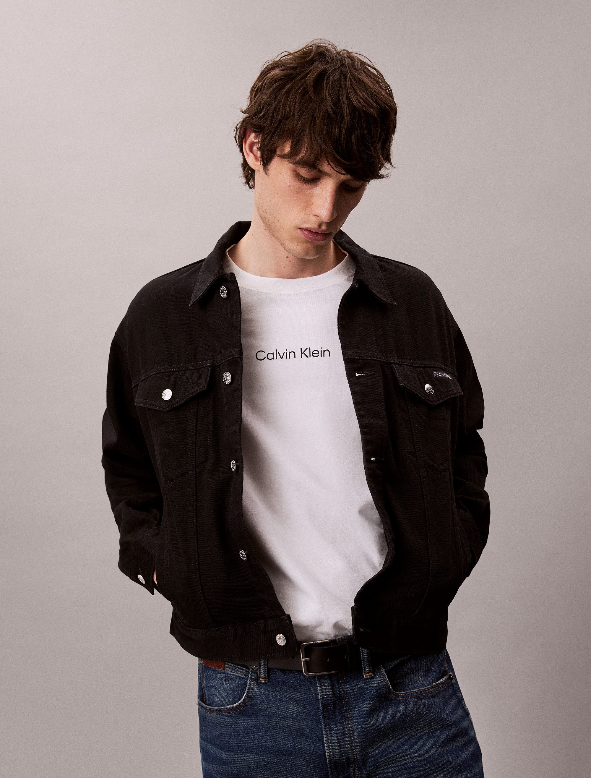 Calvin Klein Langarmshirt LS RLXD STANDARD LOGO CREWNK TEE Rundhalsausschni günstig online kaufen
