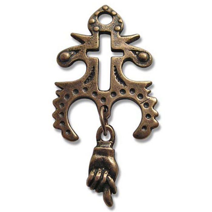 HOPLO Kettenanhänger Kreuz des Mondes aus Bronze Anhänger Schmuck - Kreuze -