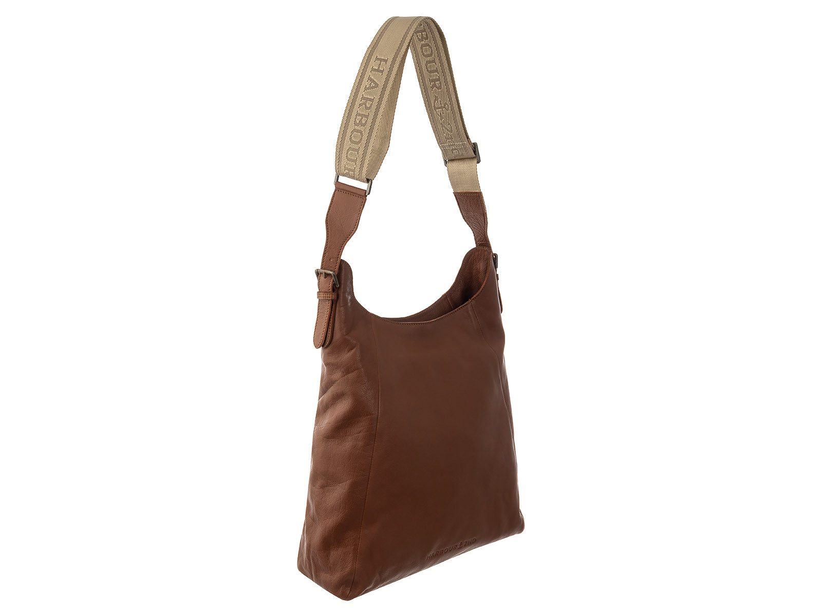 HARBOUR 2nd Shopper Lisa Hobobag-Style-JP Damen (ein Stück, 1-tlg., ca. B/H/T 43,5/37/15 cm), Logo