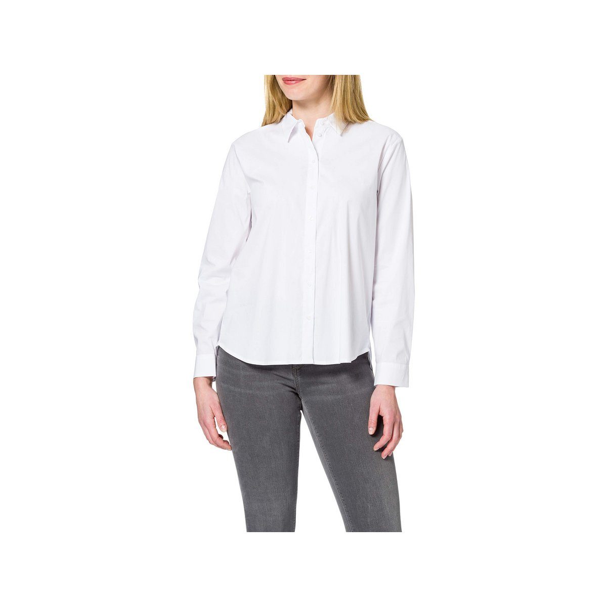 Langarmbluse Langarmbluse für Damen in weiß