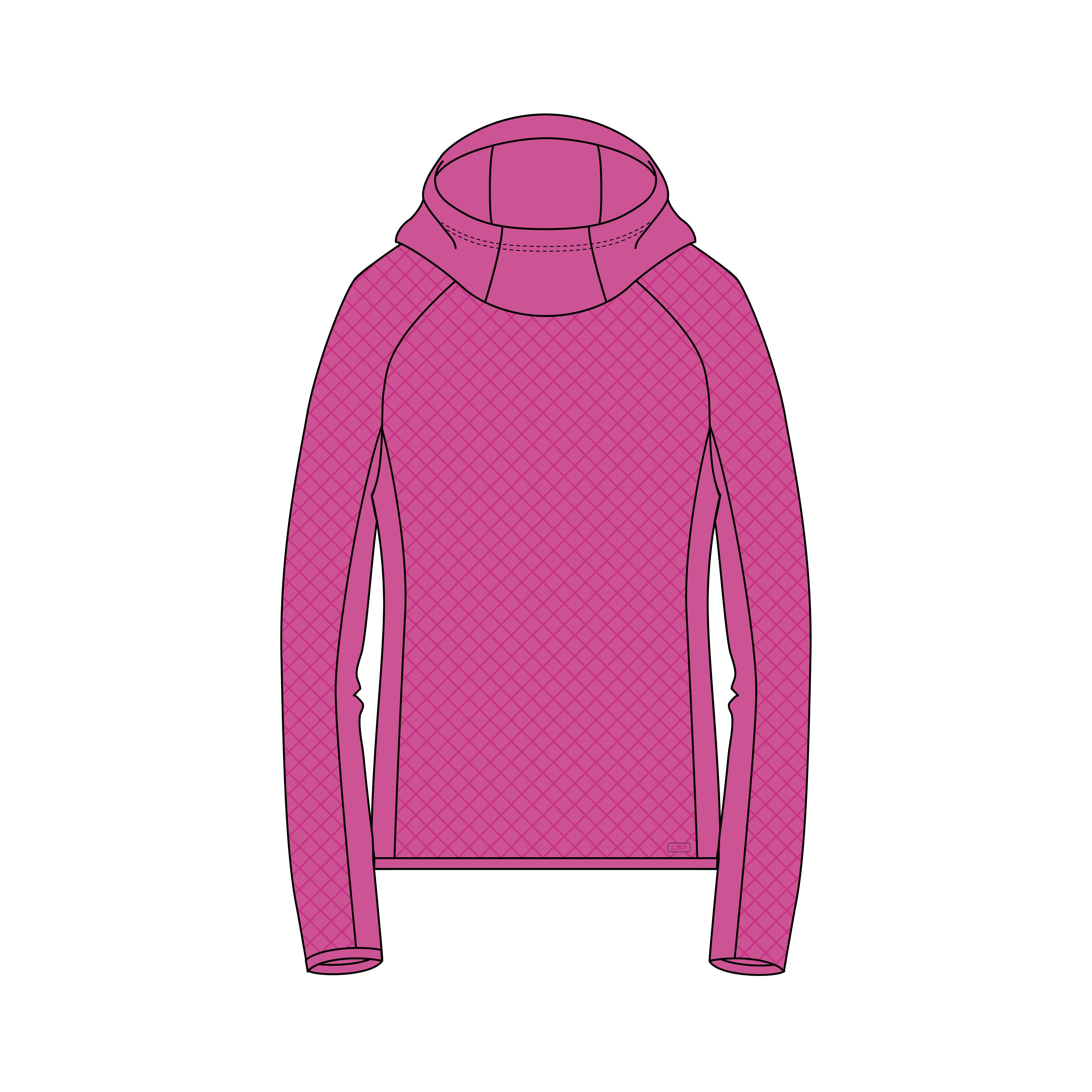 CMP Kapuzenpullover CMP Damen Kapuzenpullover Woman Sweat Fix Hood 34G4196
