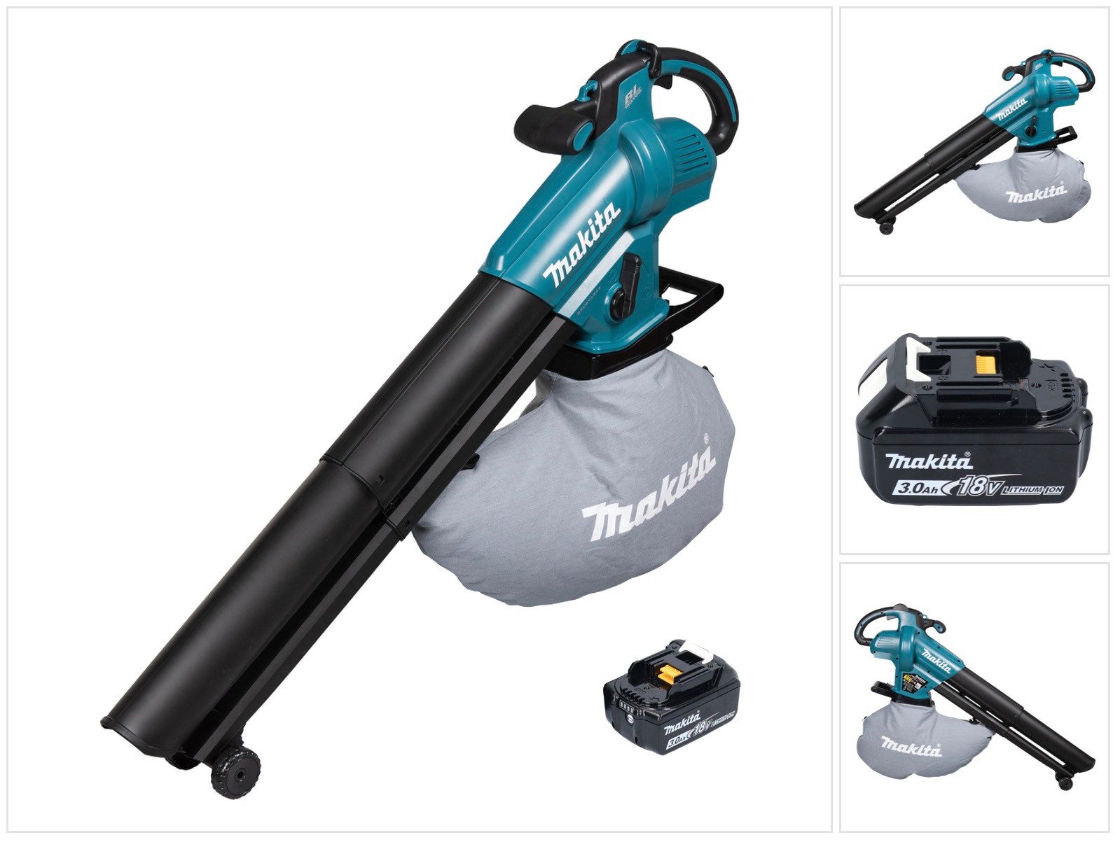 Makita Akku-Laubbläser DUB 187 F Akku Laubbläser und Laubsauger 18 V Brushless