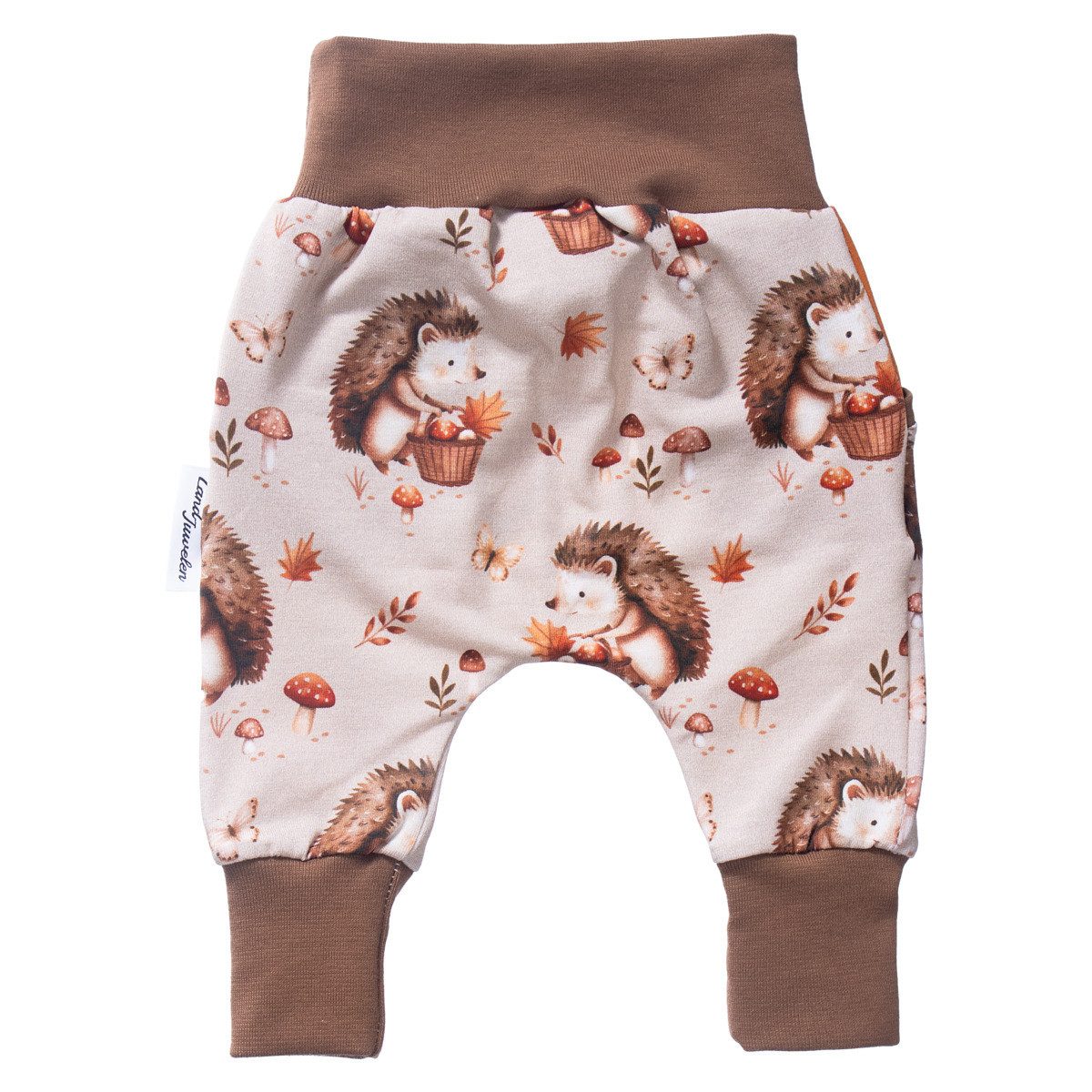 Land-Juwelen Stoffhose Igel Unisex Kinder (1-tlg) Stoffhose, Jogginghose, Jogger, Sporthose, Chino