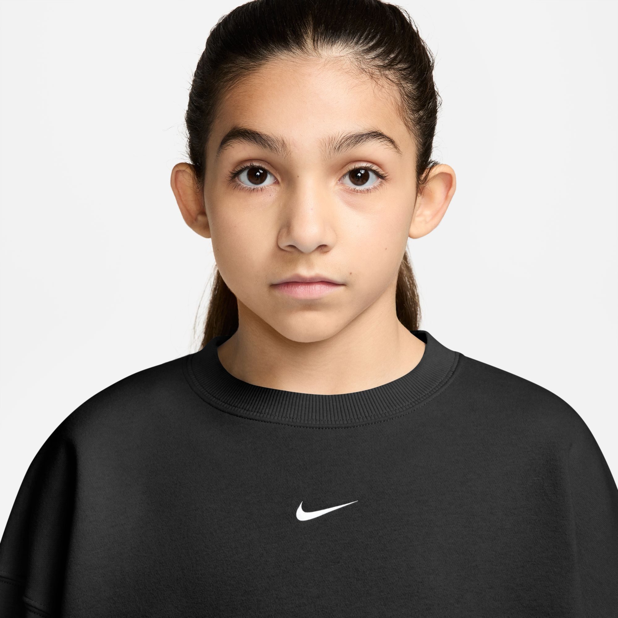 Nike Sportswear Sweatshirt G NSW STUDIO FLC OS CRW LBR für Mädchen und Jugendliche