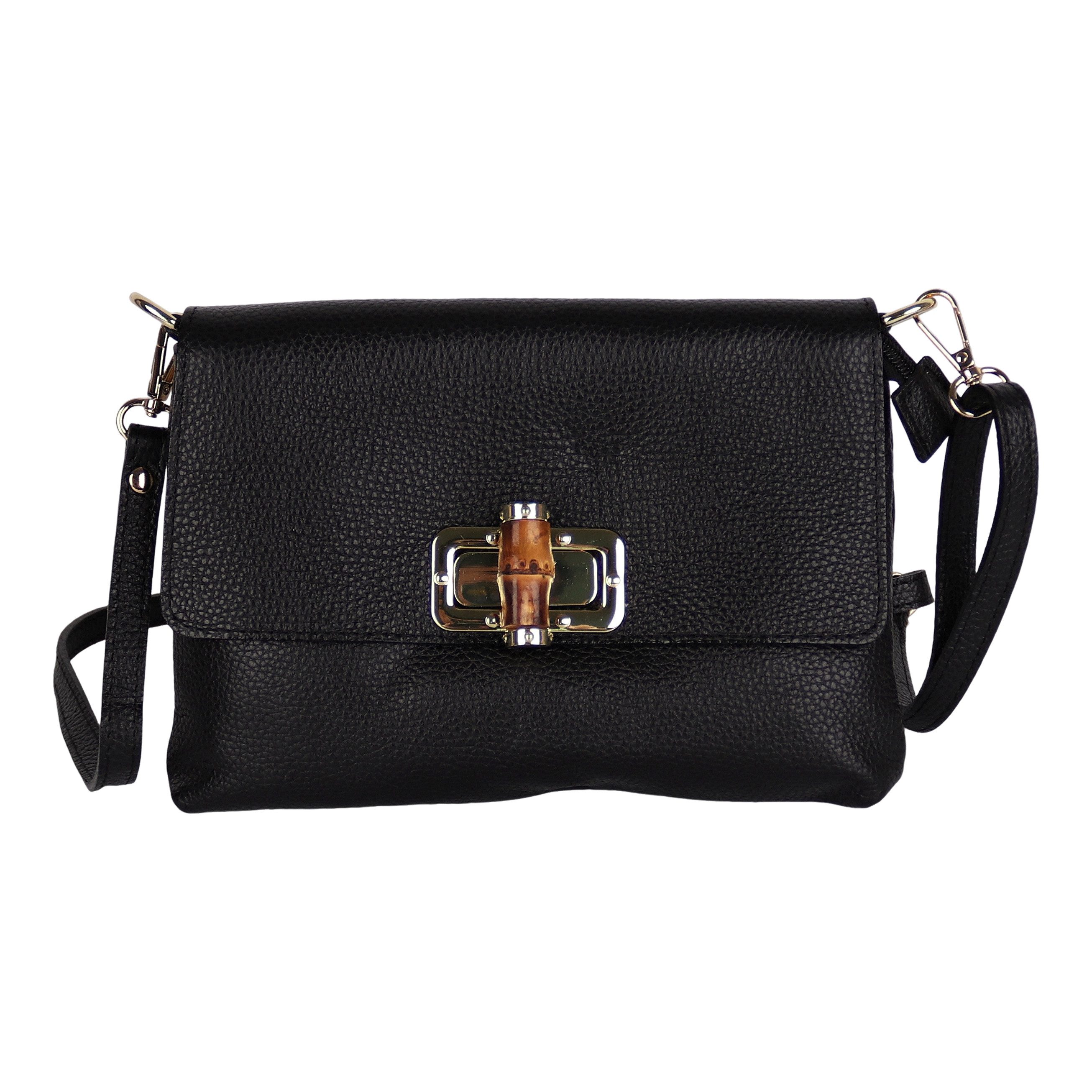 Umhängetasche Damen Crossbody Bag, Echtleder Made In Italy