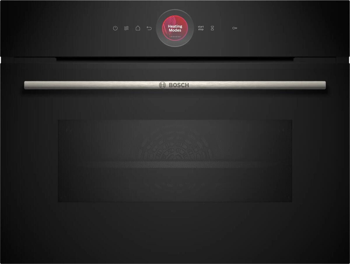 BOSCH Backofen mit Mikrowelle CMG7241B1 Serie 8 Einbau-Kompaktbackofen mit Mikrowellenfunktion, 45 L