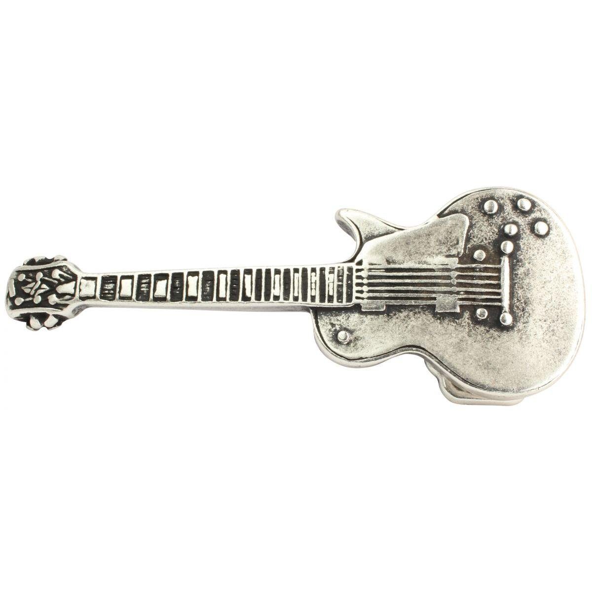 Gürtelschnalle Guitar 4,0 cm - Buckle Wechselschließe Gürtelschließe 40mm - Gürtel bi