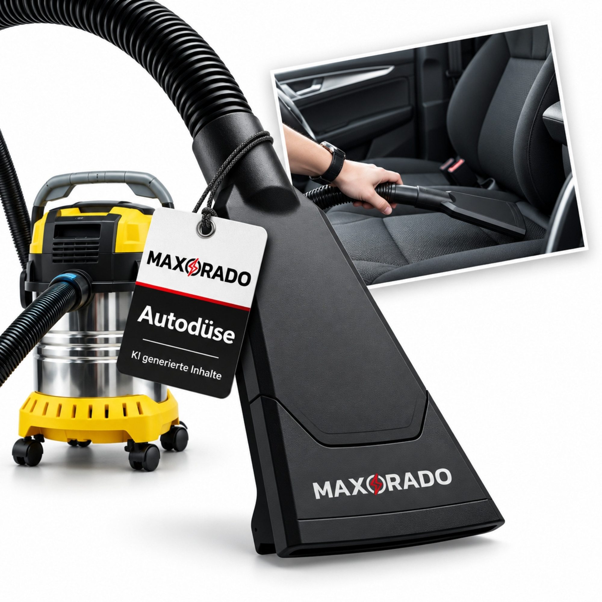 Maxorado Polsterdüse Düse Auto Aufsatz passend für Einhell TC TE TP Staubsauger Zubehör, Zubehör für Nass- und Trockensauger Industriestaubsauger, TC-VC 18/20 Li S-Solo 1825 1930 SA Ersatzteil