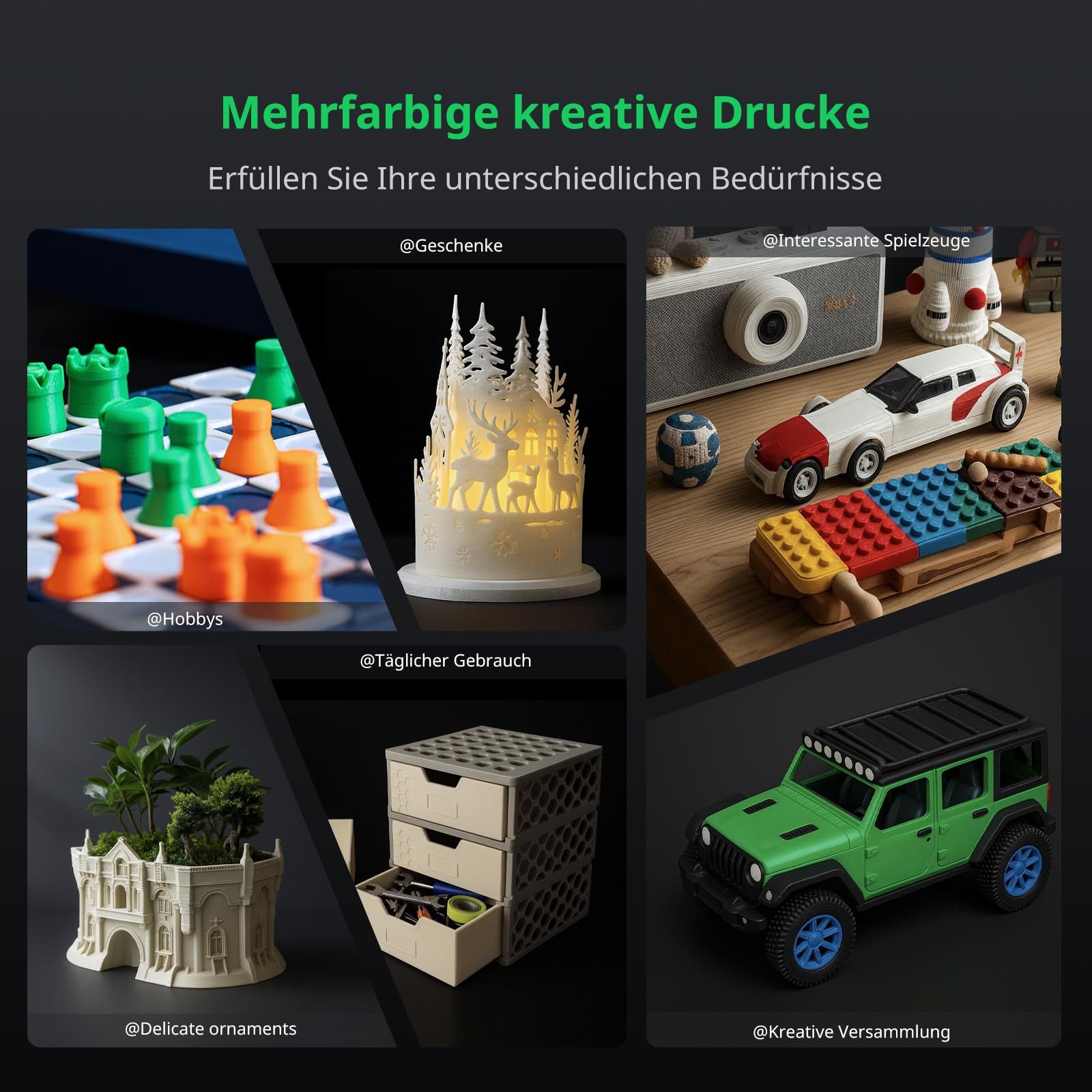 Creality 3D 3D-Drucker K2 Pro Combo, mit CFS, Mehrfarbendruck, Automatische Nivellierung, Dual-AI-Kamera, 300×300×300mm Druckvolumen
