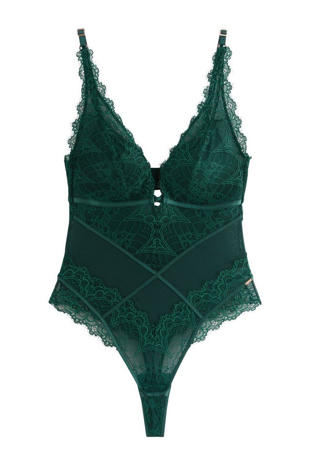 LIPSY Stringbody Lipsy Body mit Spitze, tiefem Ausschnitt und Tanga (1-tlg)