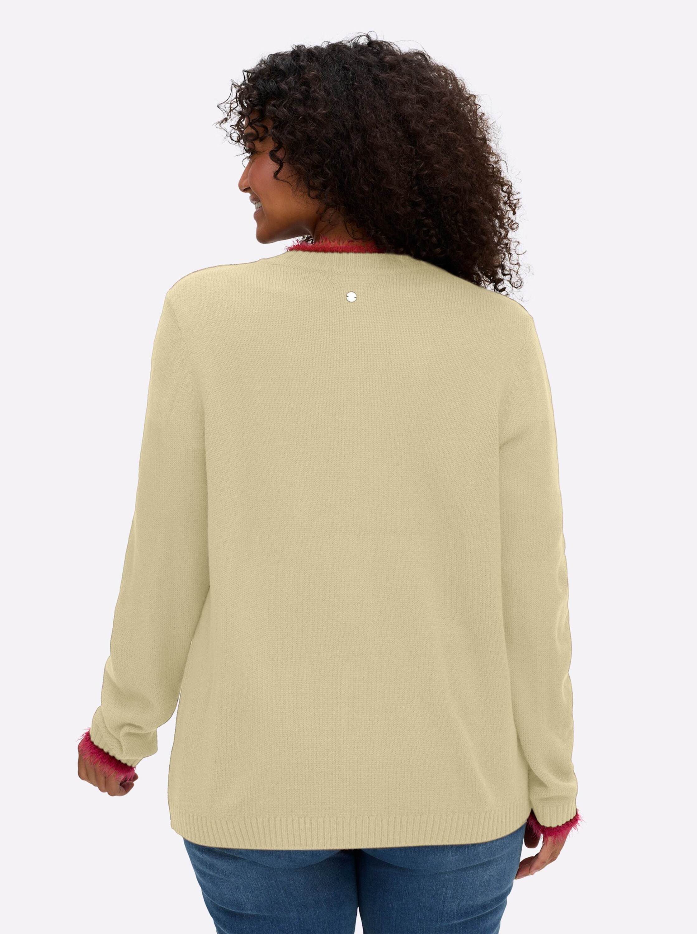 Sheego Strickjacke Strickjacke Langarm Jersey günstig online kaufen