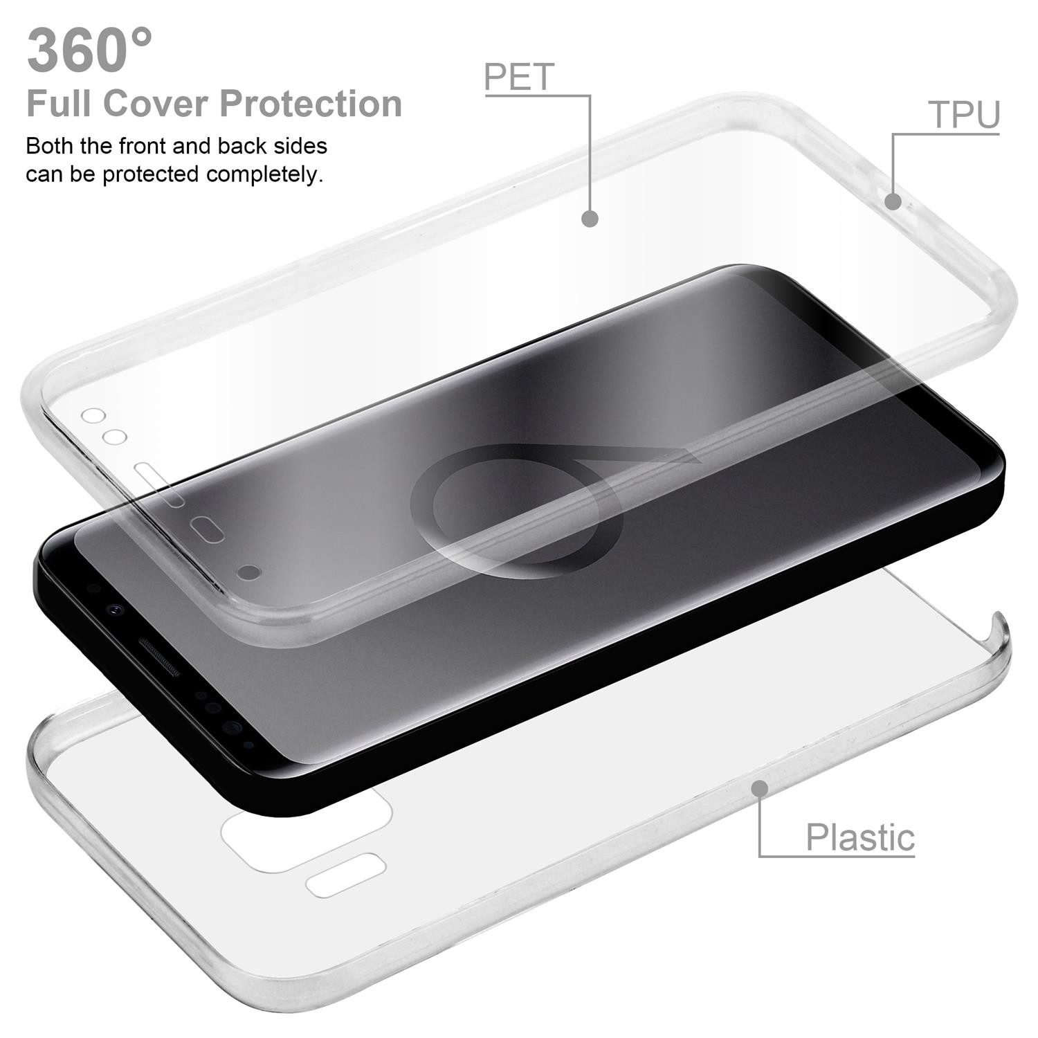 Cadorabo Handyhülle für Samsung Galaxy S9 Hülle Samsung Galaxy S9, Flexible Case Handy Schutzhülle - Hülle - Back Cover 360° Grad