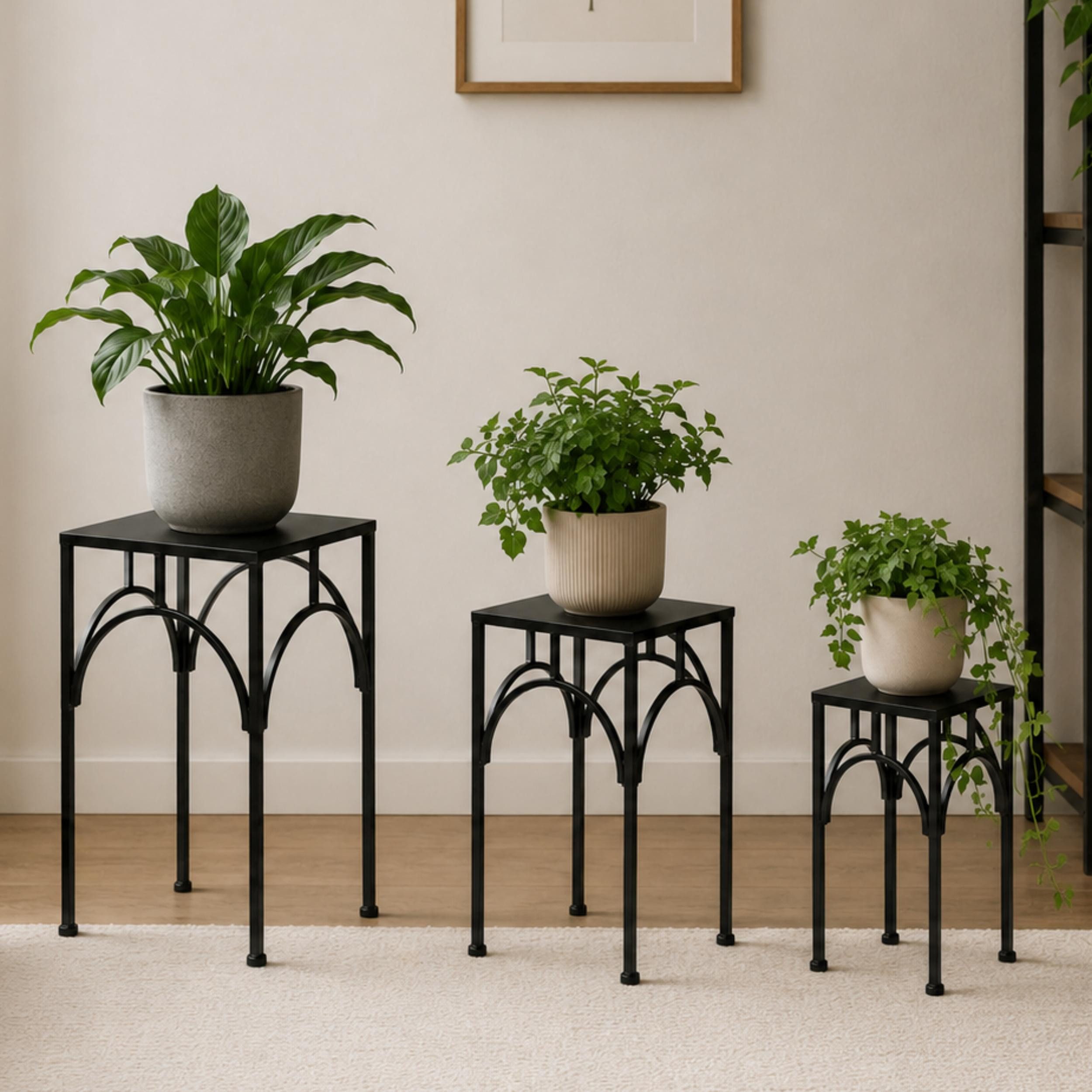 DanDiBo Blumenhocker Metall Blumenhocker 96449 3er Set Pflanzenständer