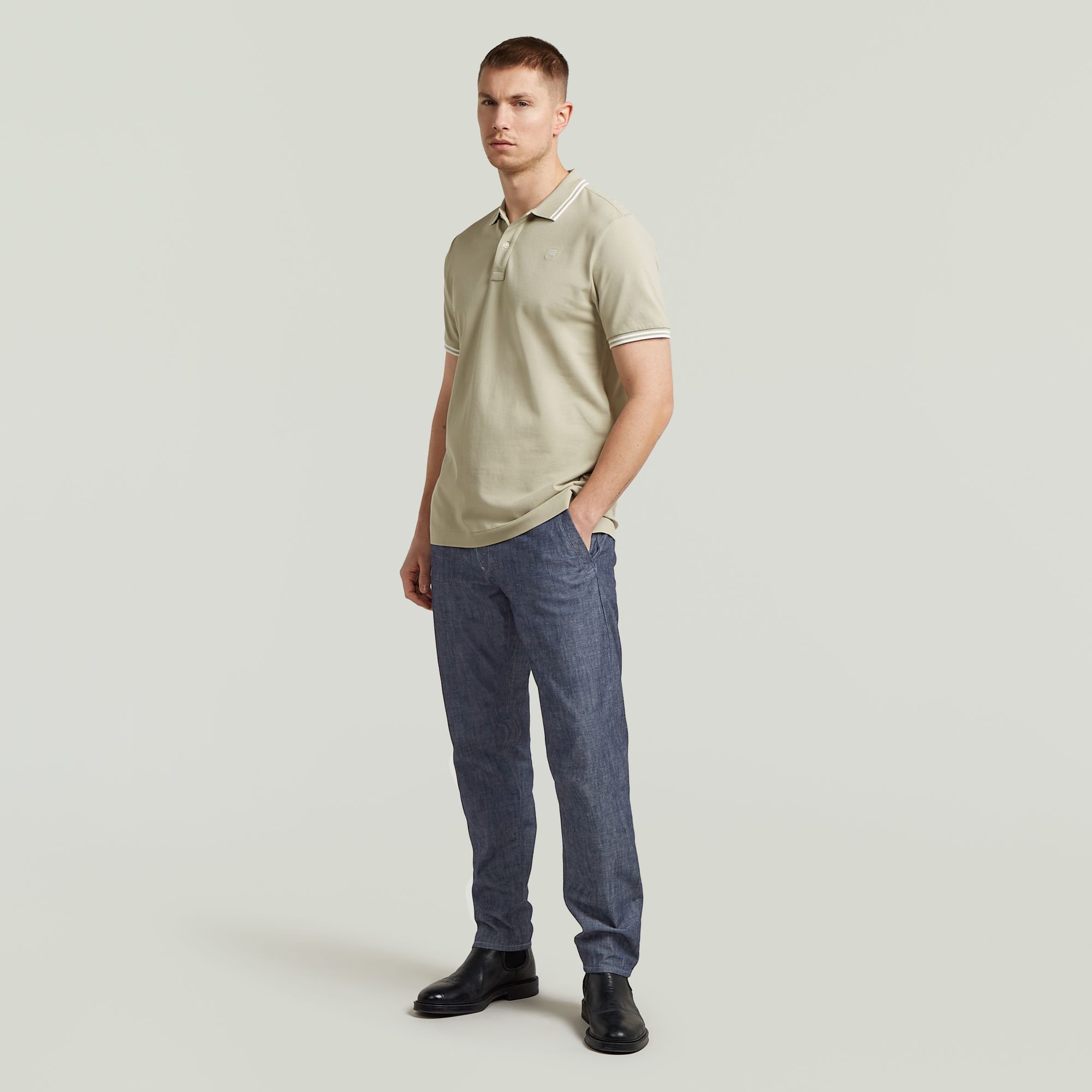 G-STAR Poloshirt Poloshirt Dunda slim stripe in Kurzarm-Form – Bild 4 von 5