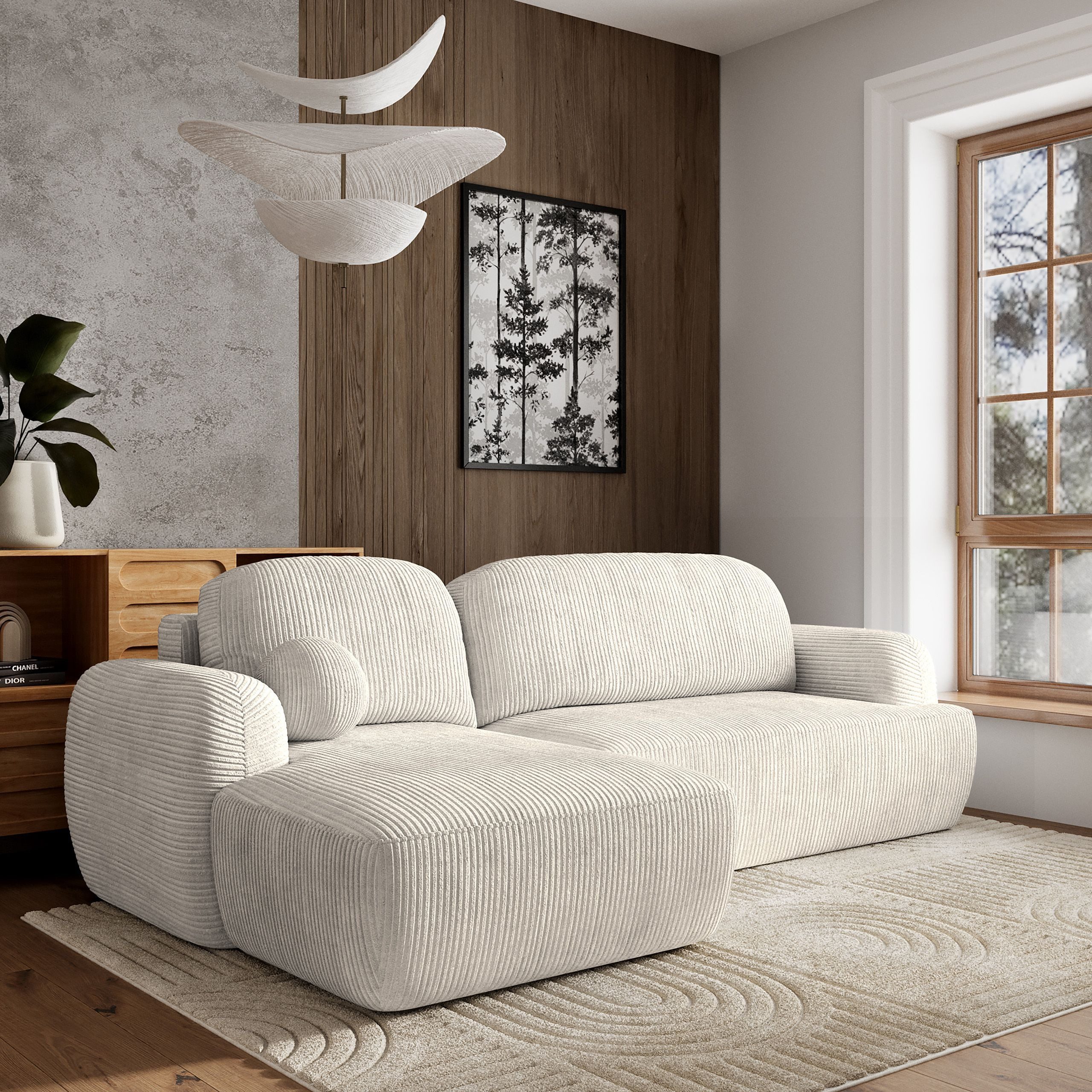 Masseno Ecksofa MODENZA mit Schlaffunktion L-Form, Sofa mit Bettkasten günstig online kaufen