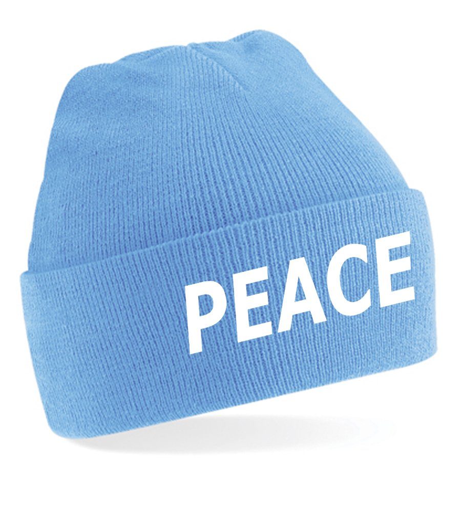 Beanie Unisex Erwachsenen Mütze Peace Nato Frieden