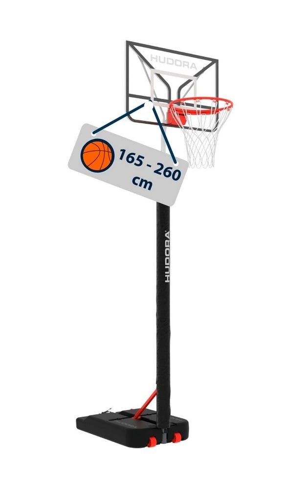 Hudora Trainingshilfe Basketballständer RoCo 260 (höhenverstellbar/fester)