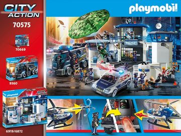 Playmobil® Konstruktions-Spielset »Polizei-Helikopter: Verfolgung des Fluchtfahrzeugs (70575)«, (124 St), City Action