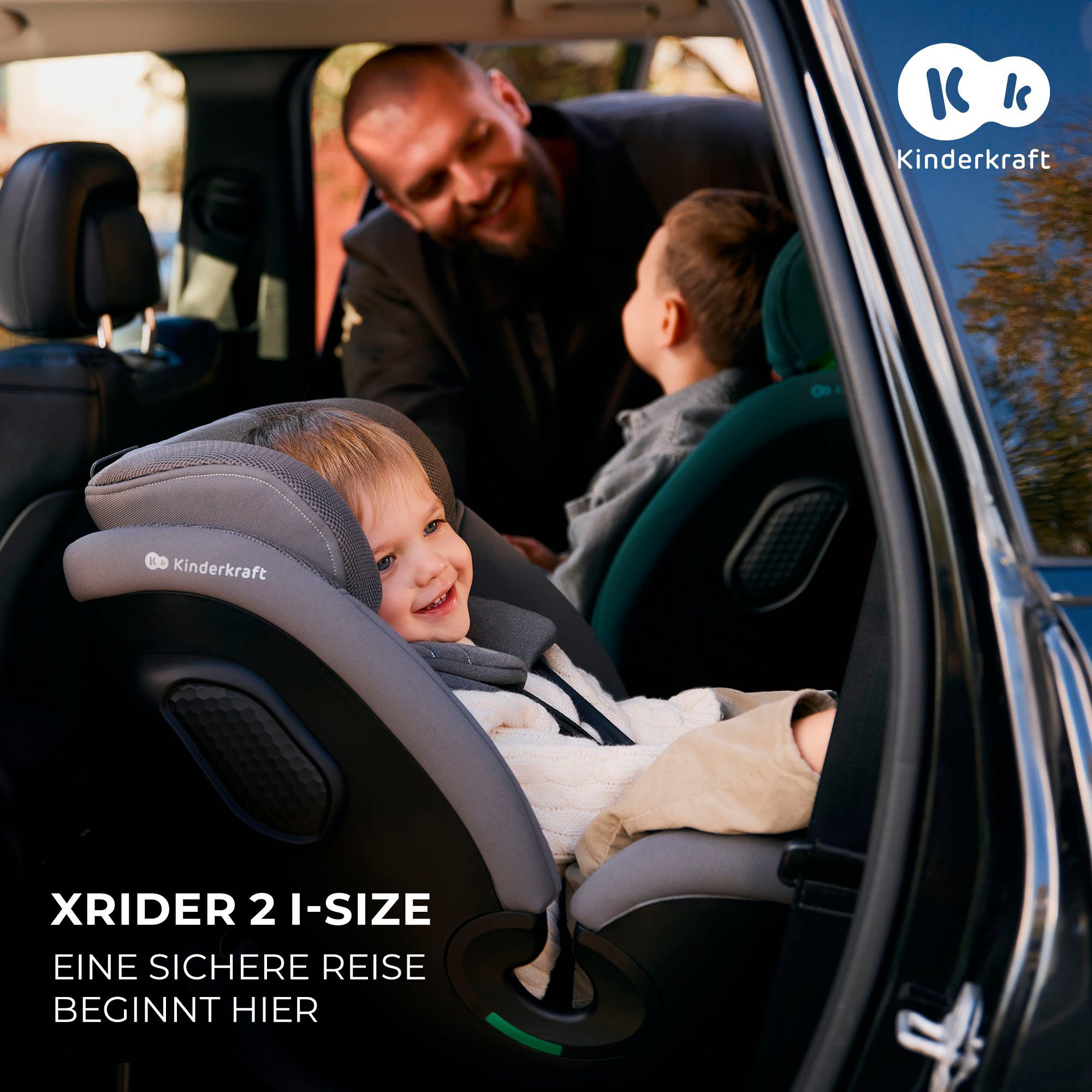Kinderkraft Autokindersitz XRIDER 2 i-Size, ab: Geburt, bis: 12 Jahren, ab: 40 cm, bis: 150 cm, 360° – drehbarer Kindersitz