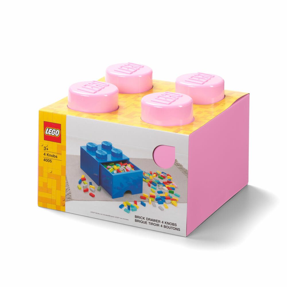 NHG Aufbewahrungsbox LEGO Brick Drawer 4 - Light Purple