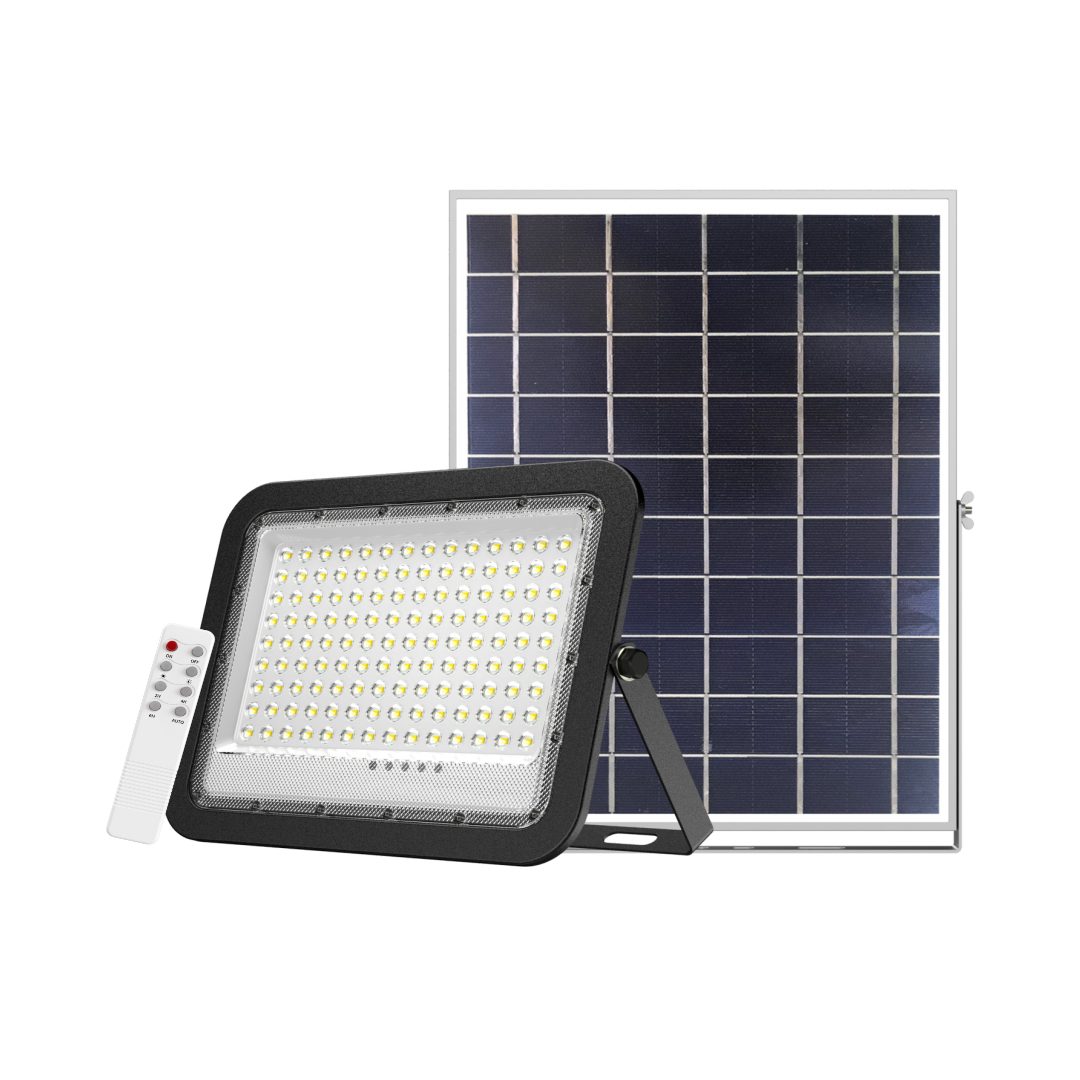 ENOVALITE LED Solarleuchte ENOVALITE Solar-Fluter 1400lm 6500K Kaltweiß LED Strahler Dimmbar, Kaltweiß