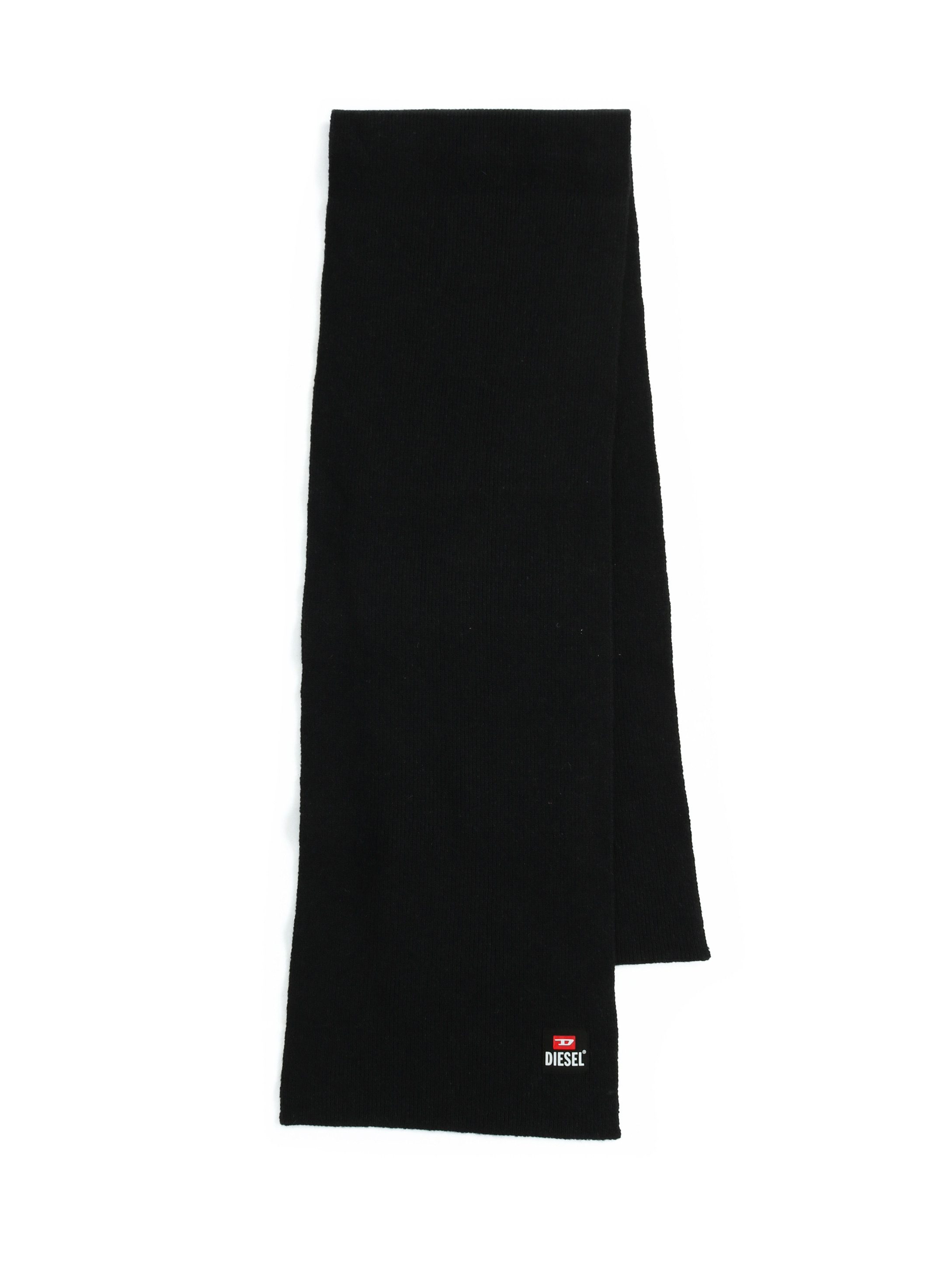Diesel Wollschal K-CODER-PATCH, Weicher Unisex Winterschal, Strickschal, 165 x 25 cm