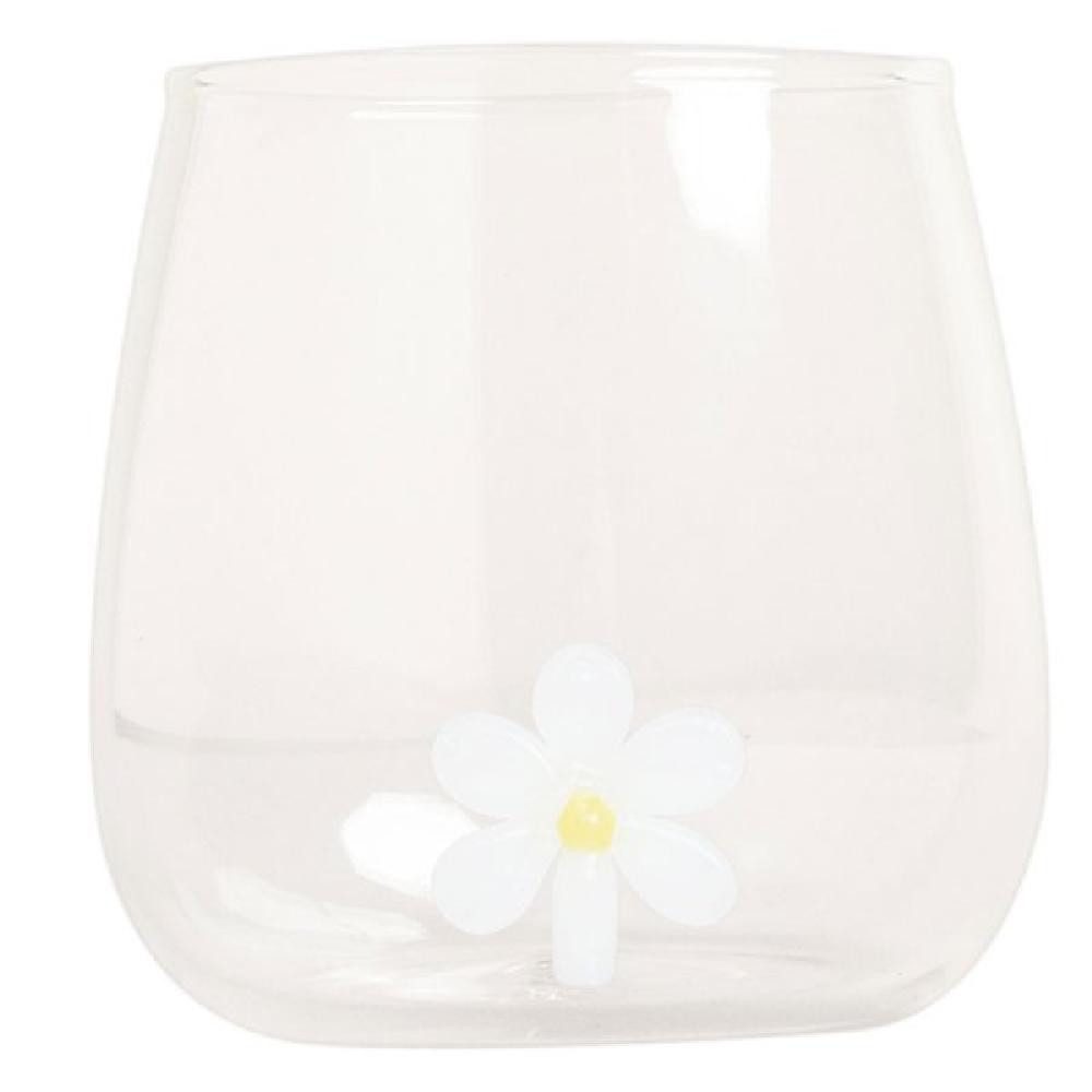 Eulenschnitt Longdrinkglas Trinkglas Blume Daisy (420ml)