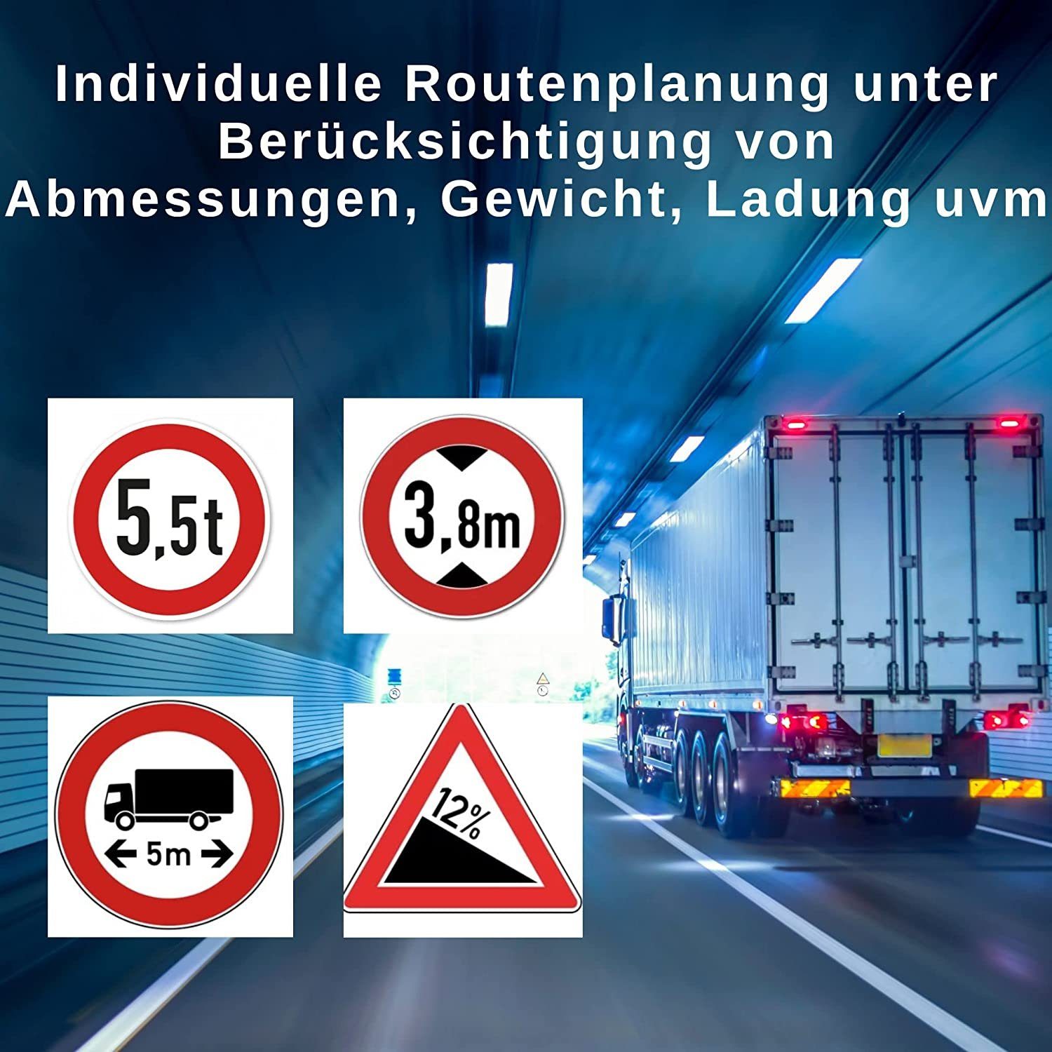 LKW-Navigationsgerät Navigationsgerät GABITECH WOMO. LKW, (Europa) lebenslange PKW, GPS Kartenupdate 9" Für