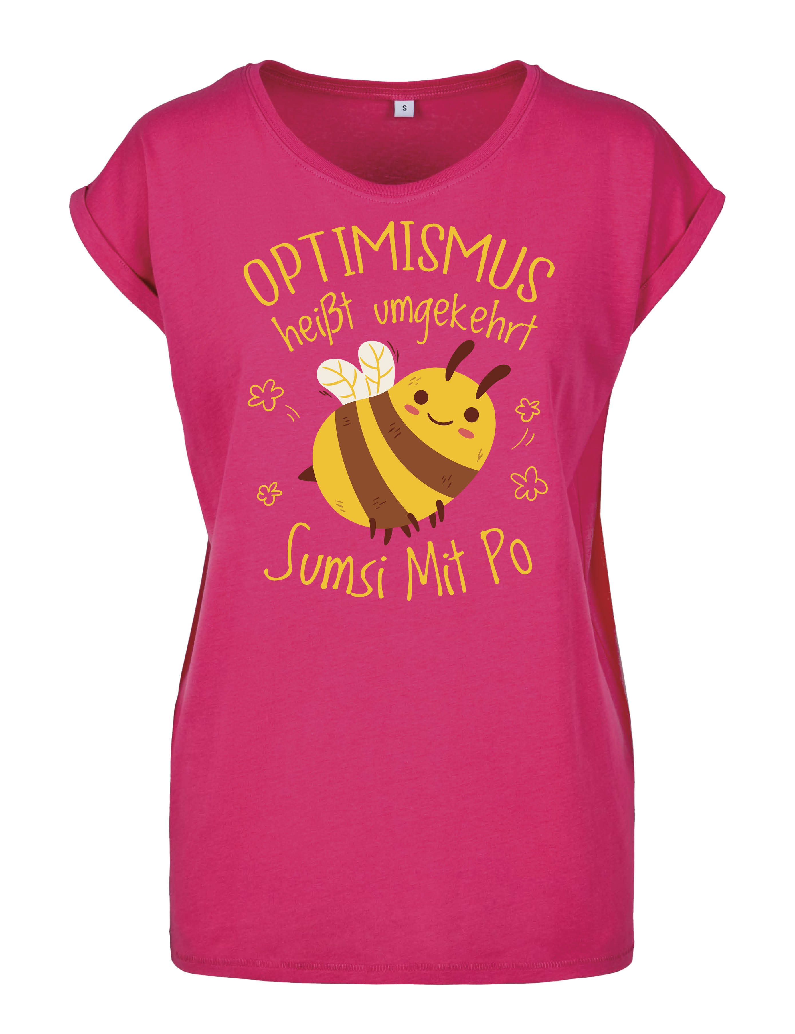 Youth Designz Print-Shirt "Optimismus Sumsi Mit Po" Damen T-Shirt mit lusti günstig online kaufen