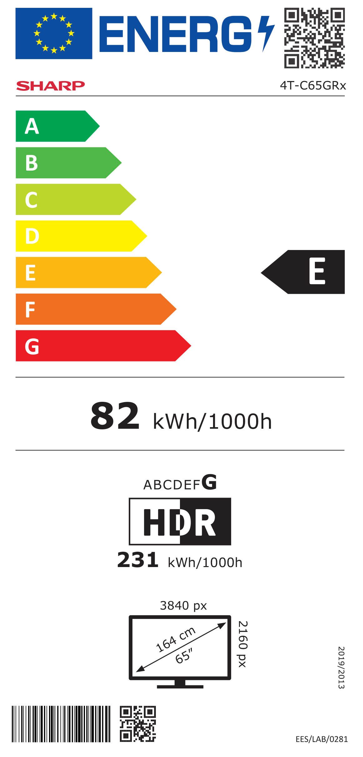 Energieeffizienzklasse: 
