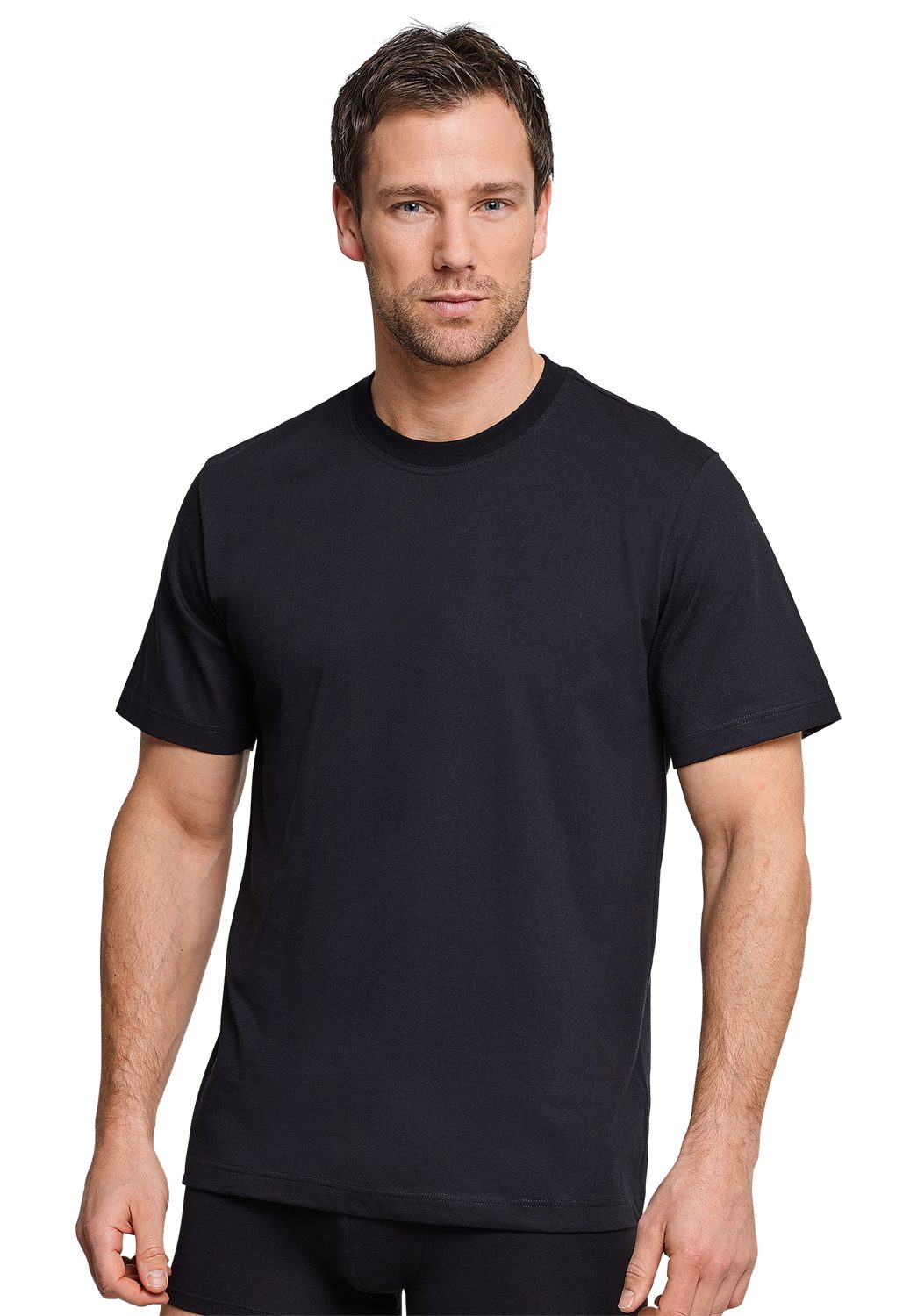 Schiesser T-Shirt Essentials Rundhals-Ausschnitt